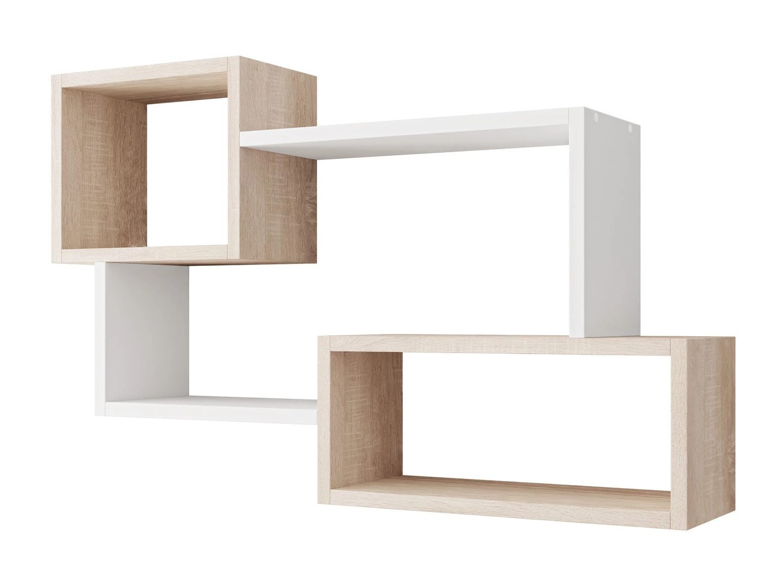 Wandplank Lexicon II (Sonoma eik + Wit)