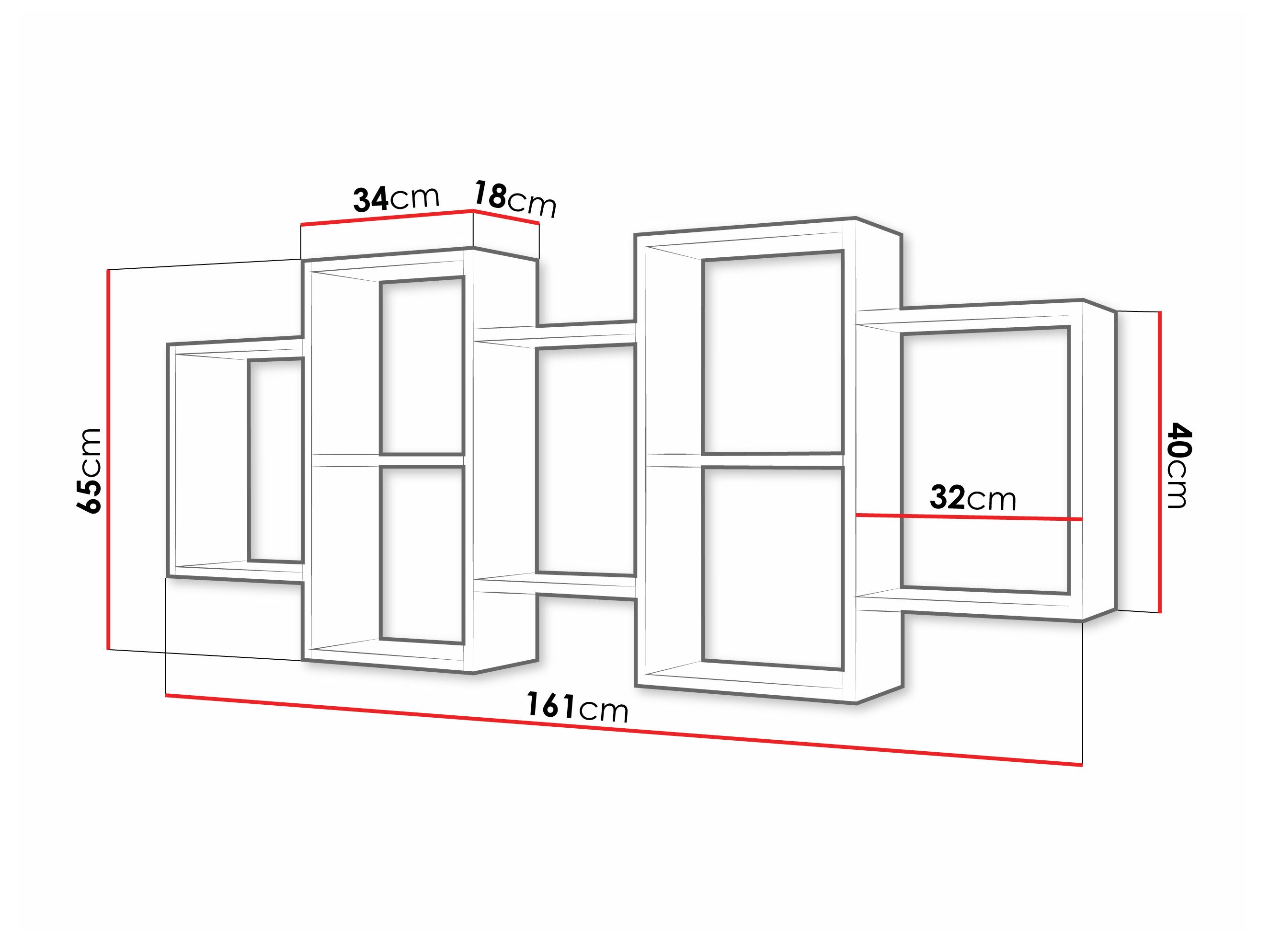 Wandplank Lexicon (Wit)