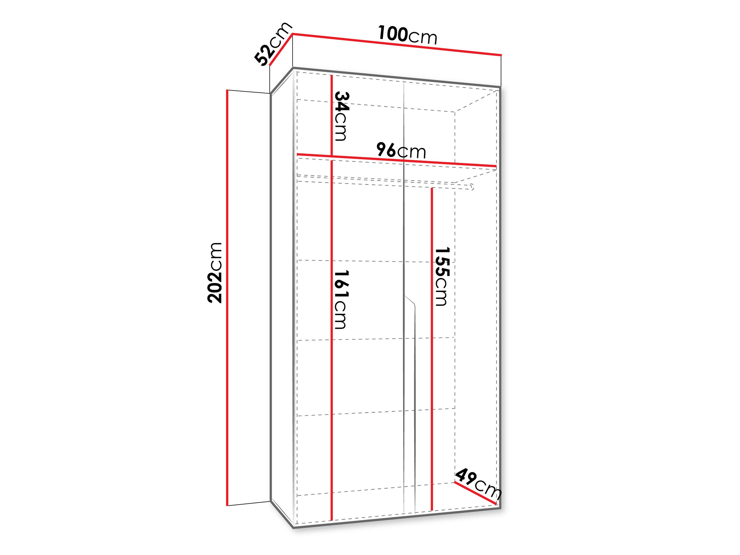 Kledingkast Hartford 579 (Kasjmier)