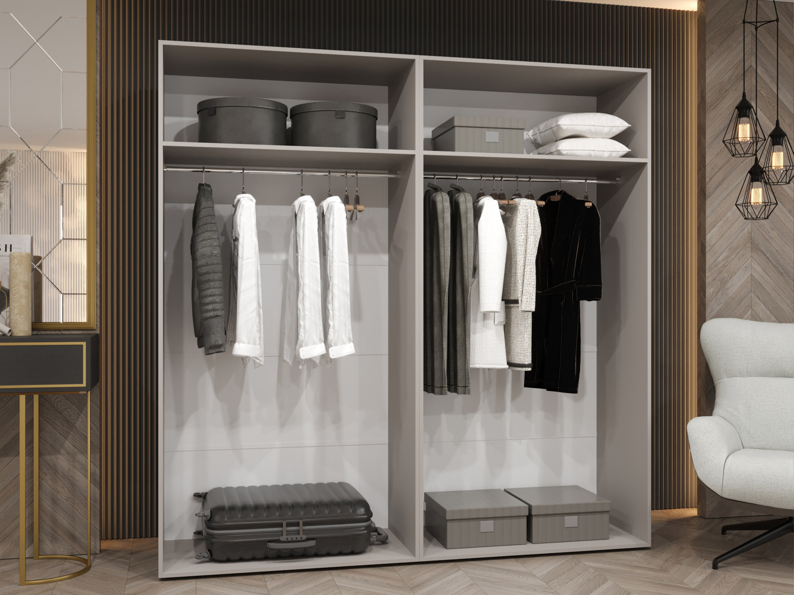 Kledingkast Hartford 581 (Wit)