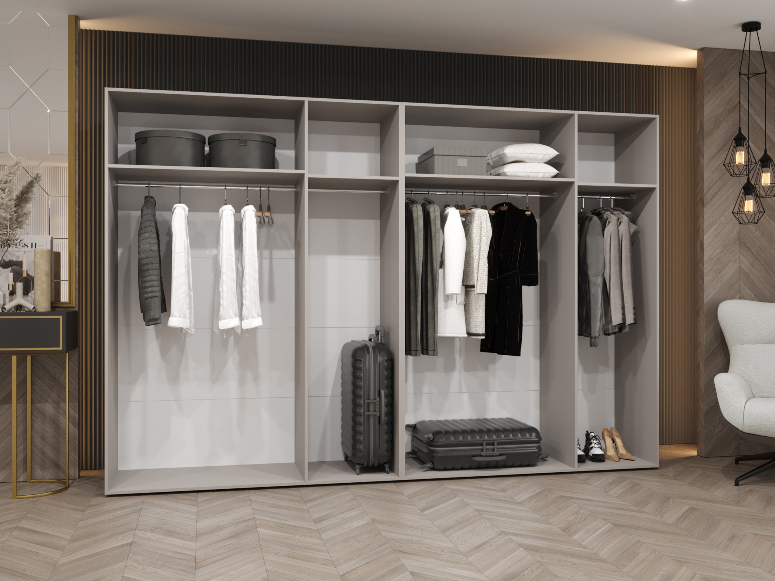 Kledingkast Hartford 583 (Kasjmier)