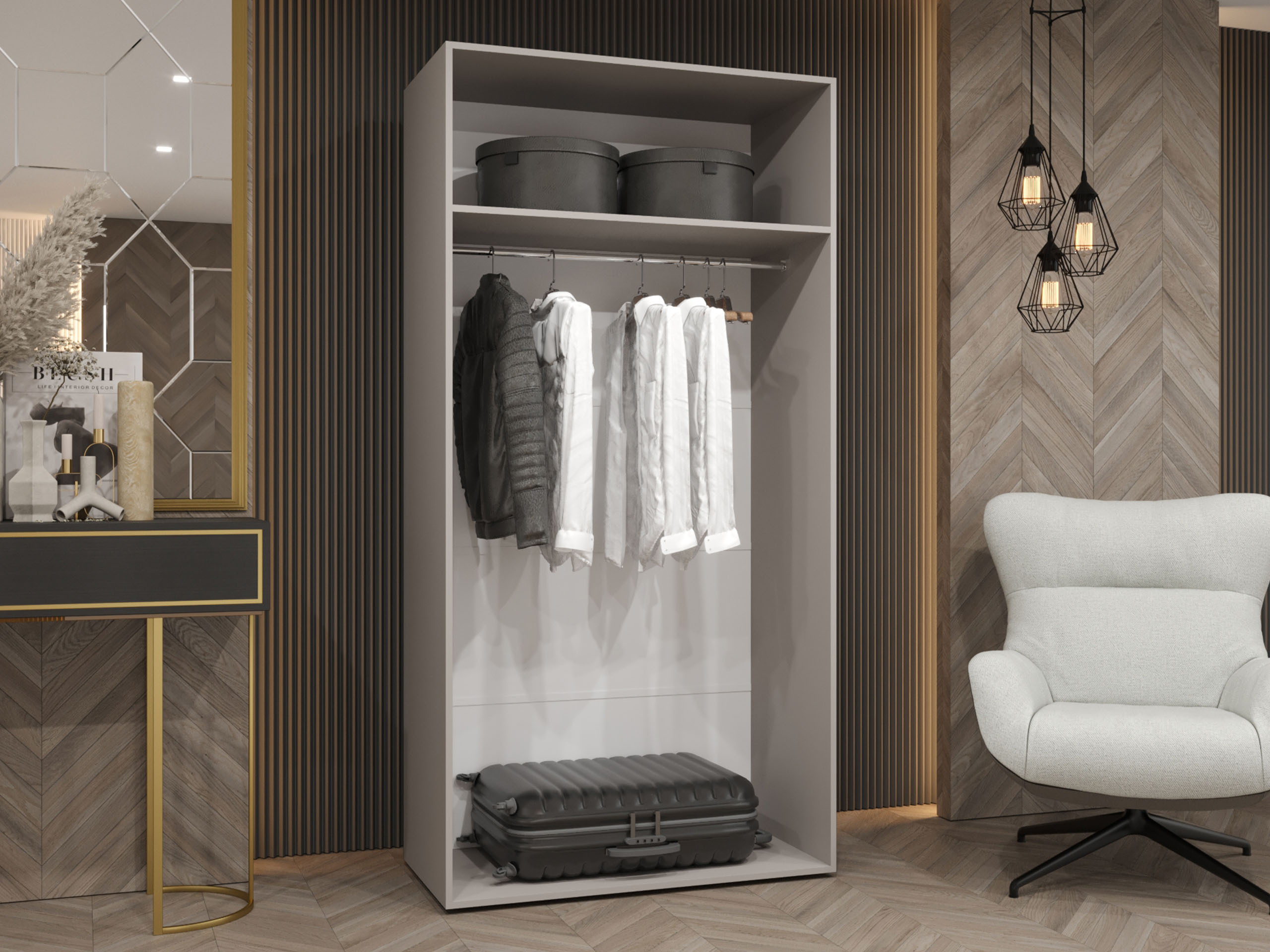 Kledingkast Hartford 584 (Kasjmier)