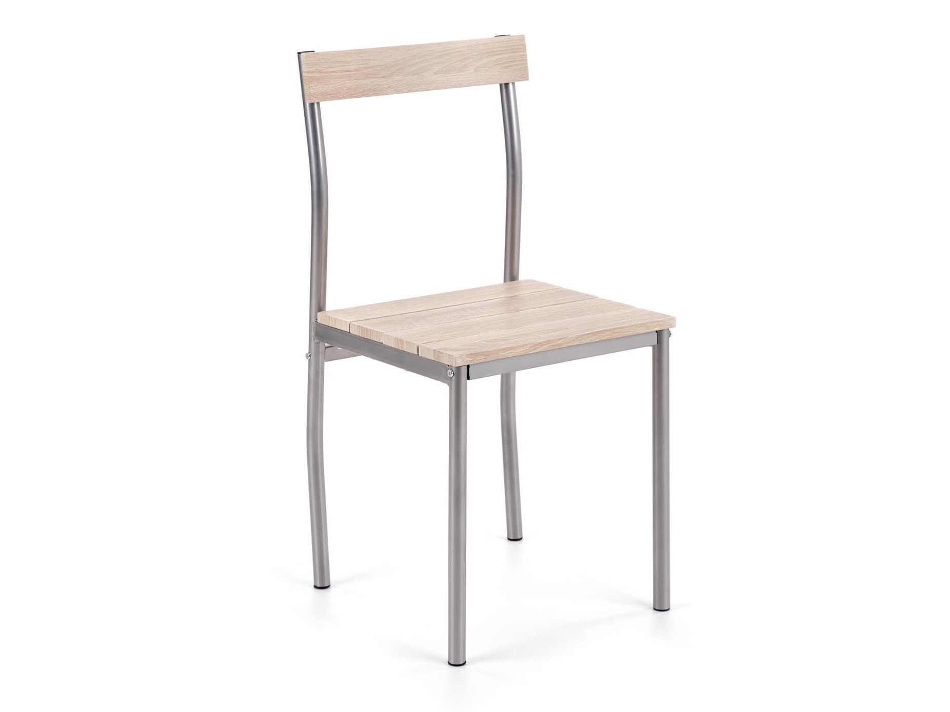 Eetkamerset Houston 1251 (Sonoma eik + Zilver)