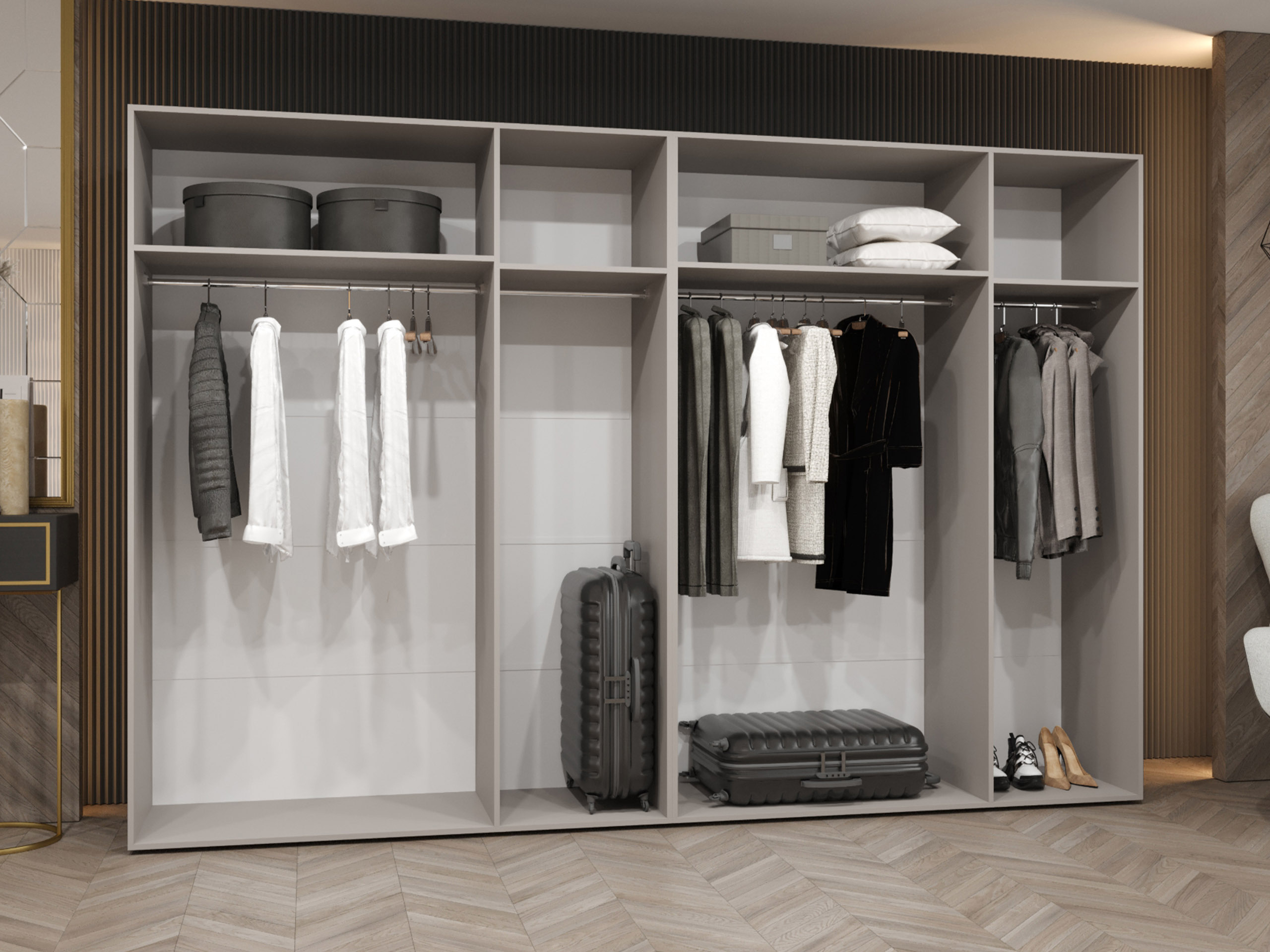 Kledingkast Hartford 588 (Wit)