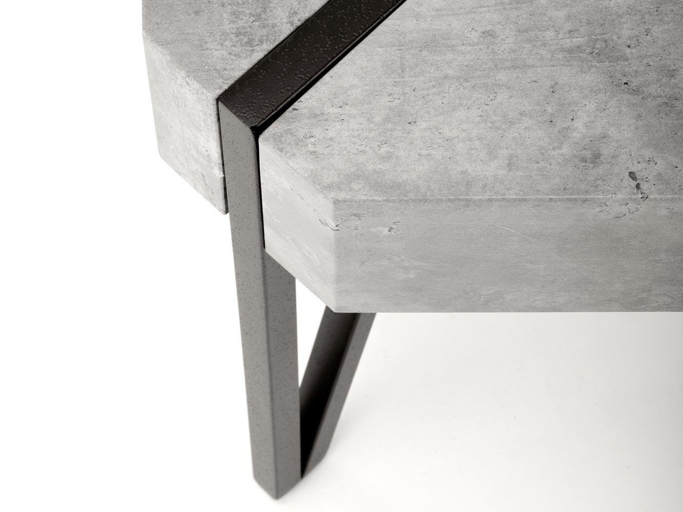 Salontafel Houston 303 (Beton + Zwart)