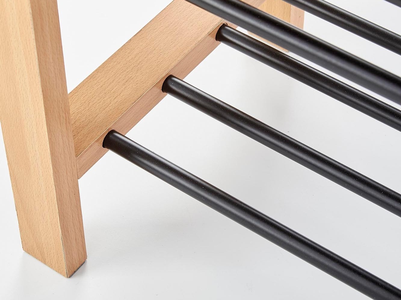 Schoenplank Houston 967 (Massief hout + Zwart)