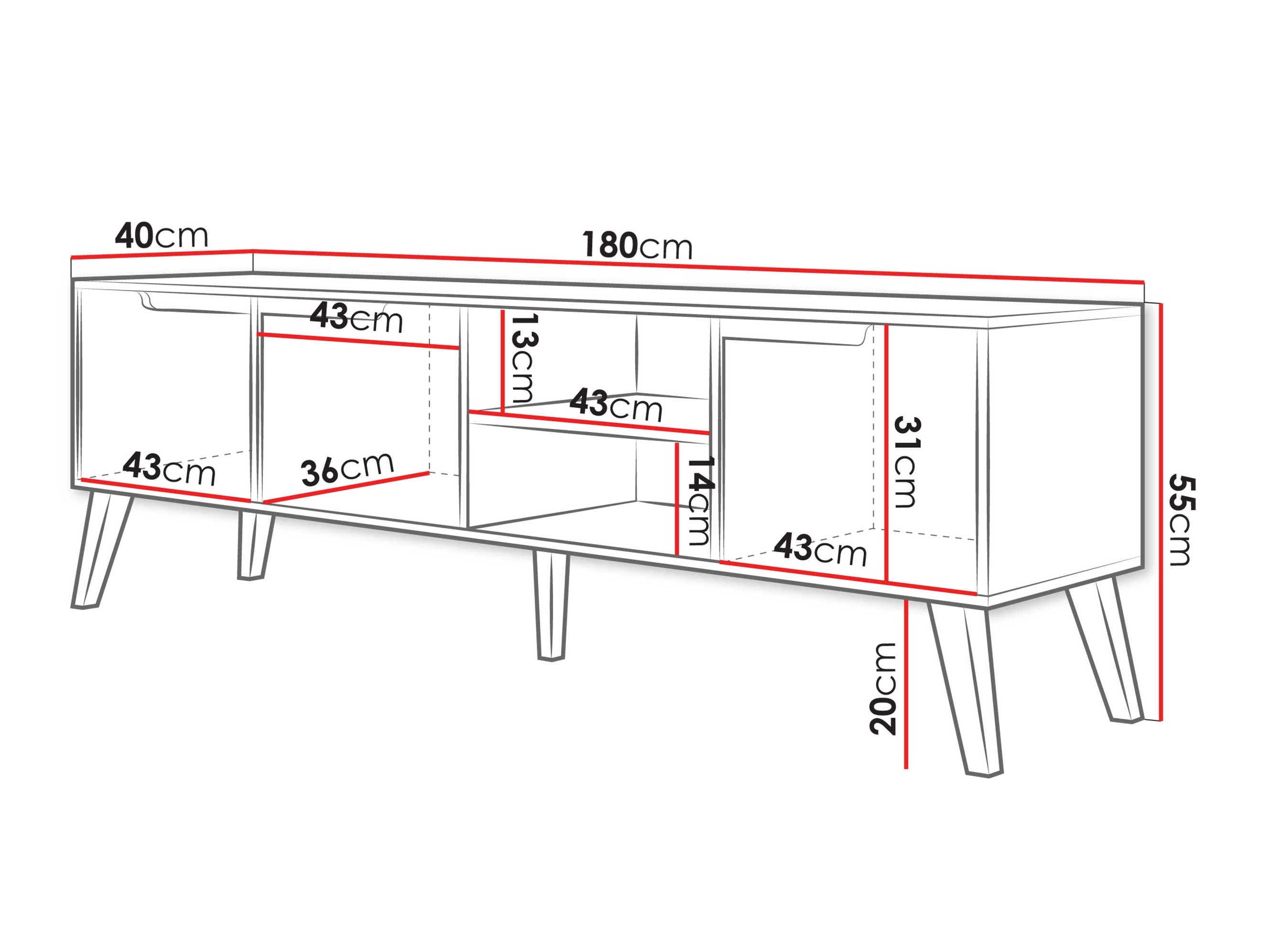 TV-meubel Otis II (Kasjmier)