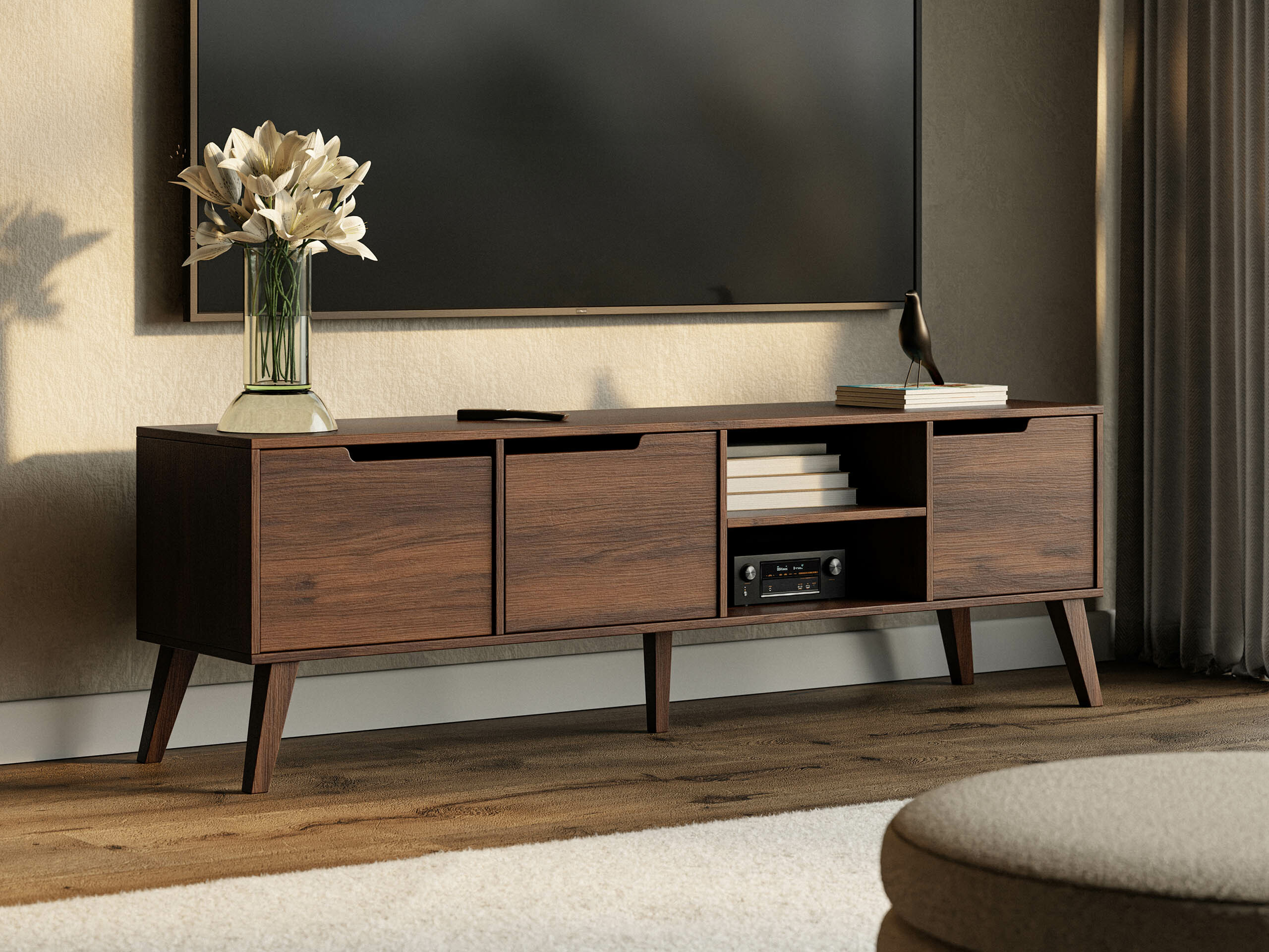 TV-meubel Otis II (Notenhout)