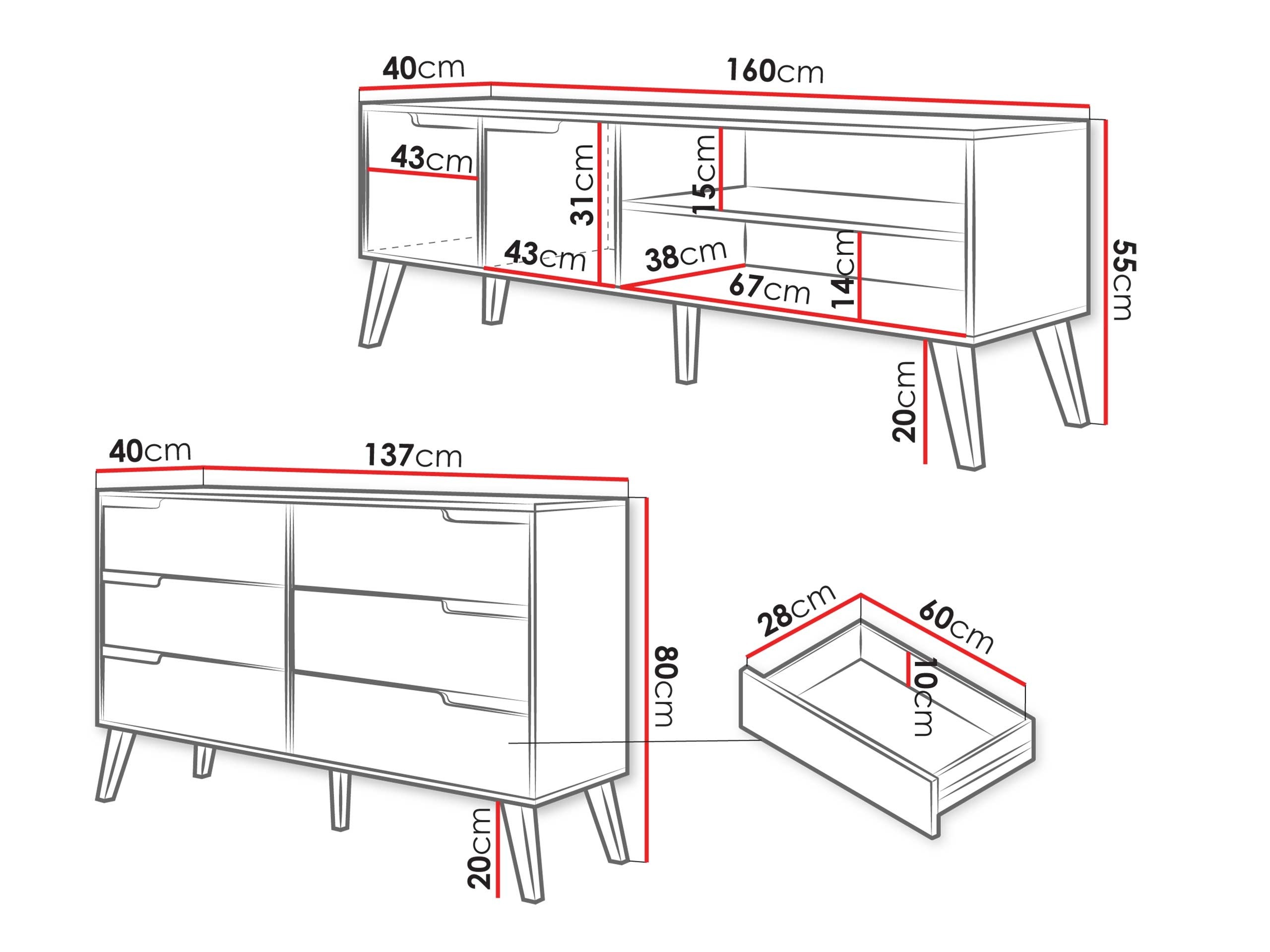 Woonkamerset Otis II (Kasjmier)