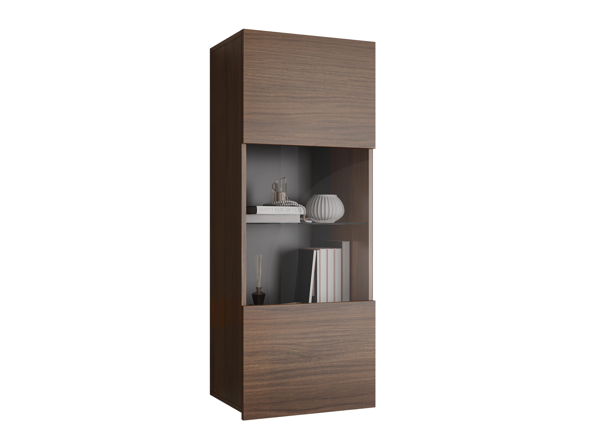 Wandkast Remus I (Notenhout)