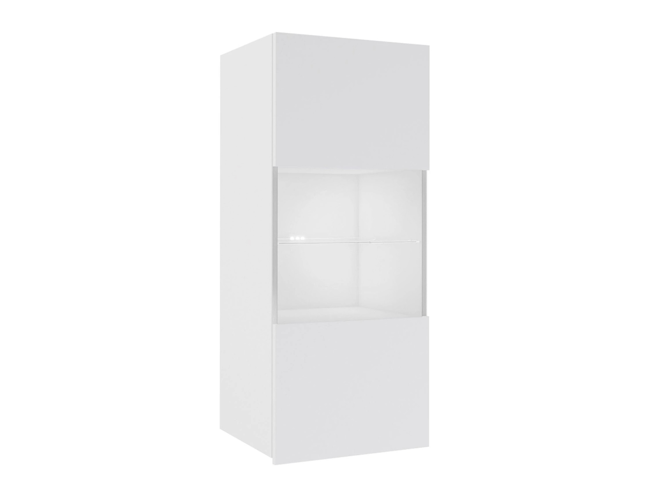 Wandkast Tivdalu 102 (Wit + Glanzend wit)