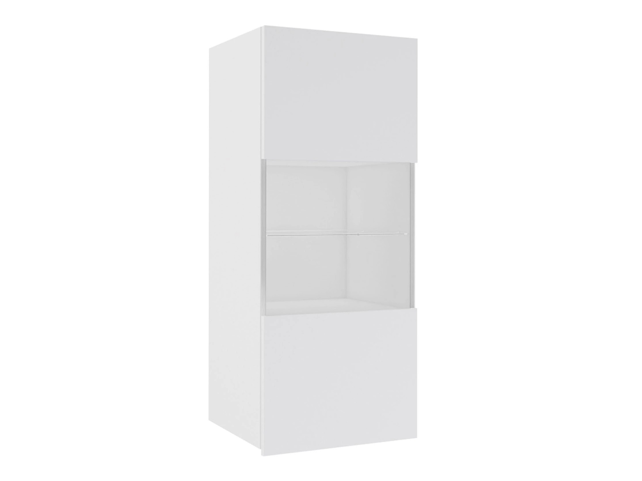 Wandkast Tivdalu 102 (Wit + Glanzend wit)