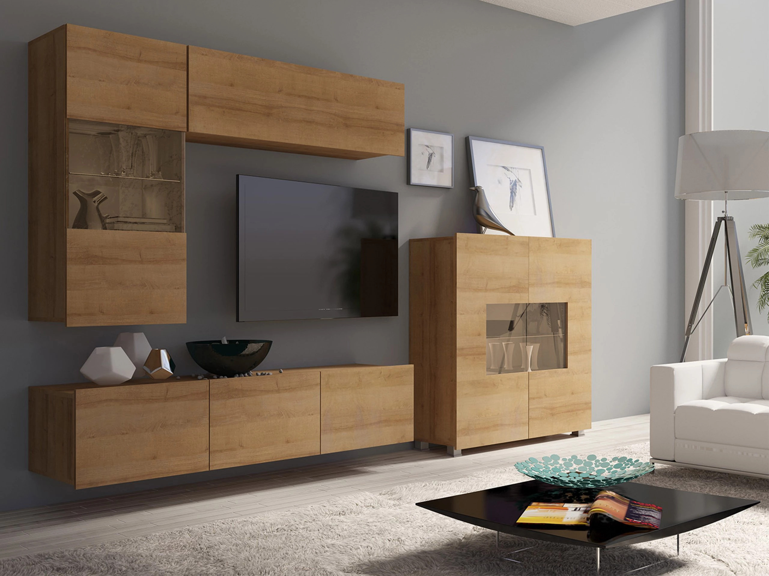 Woonkamerset Remus III (Gouden eik)