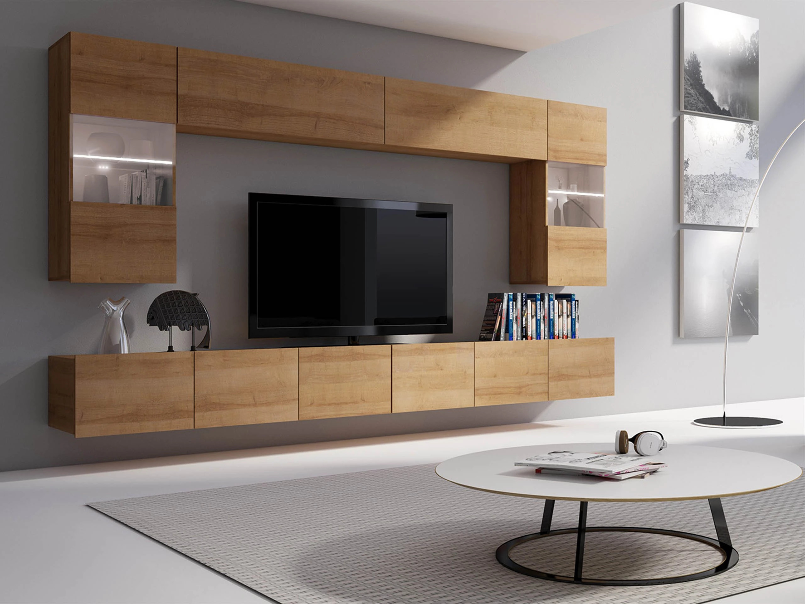 Woonkamerset Remus I (Gouden eik)