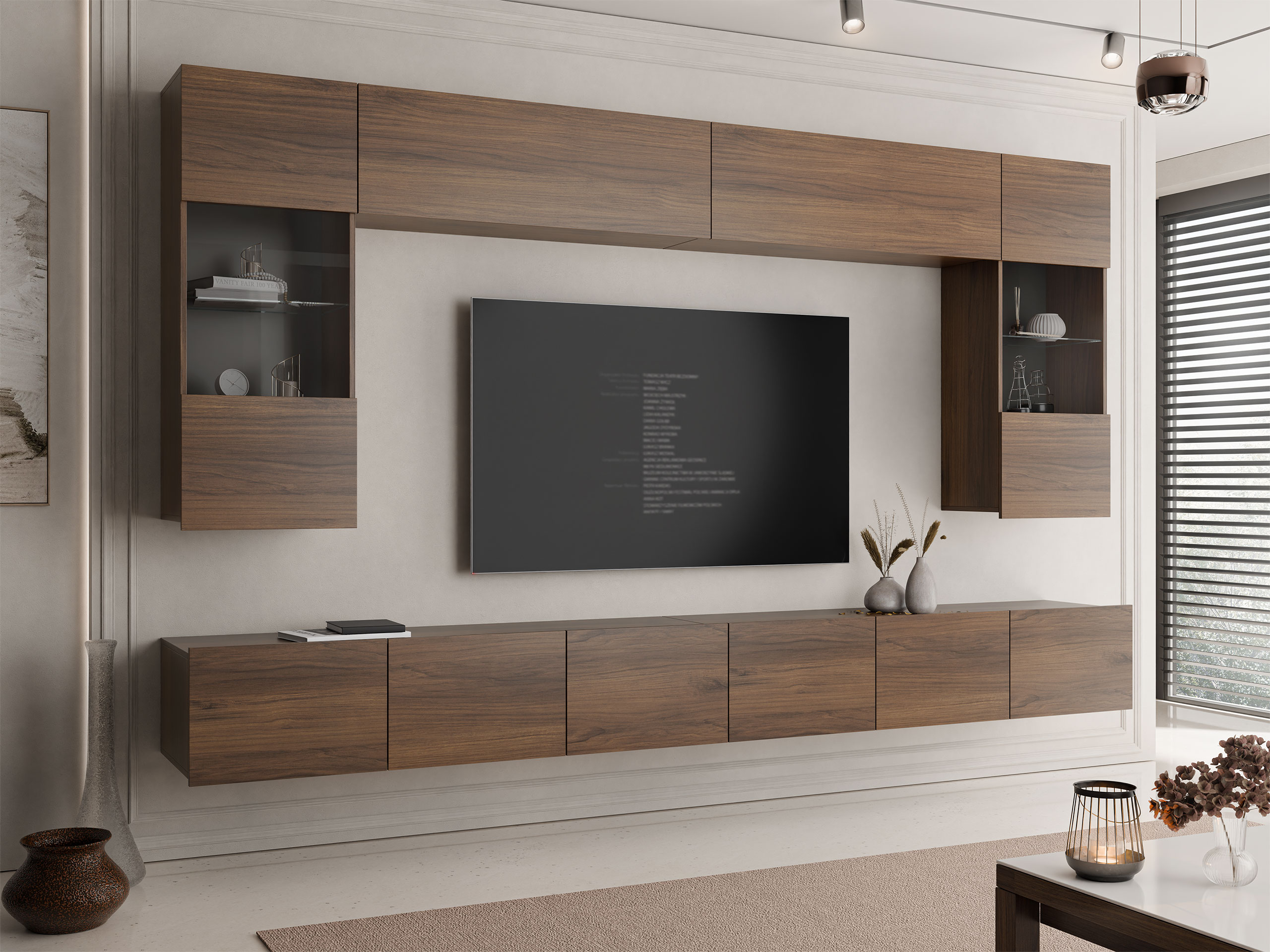 Woonkamerset Remus I (Notenhout)