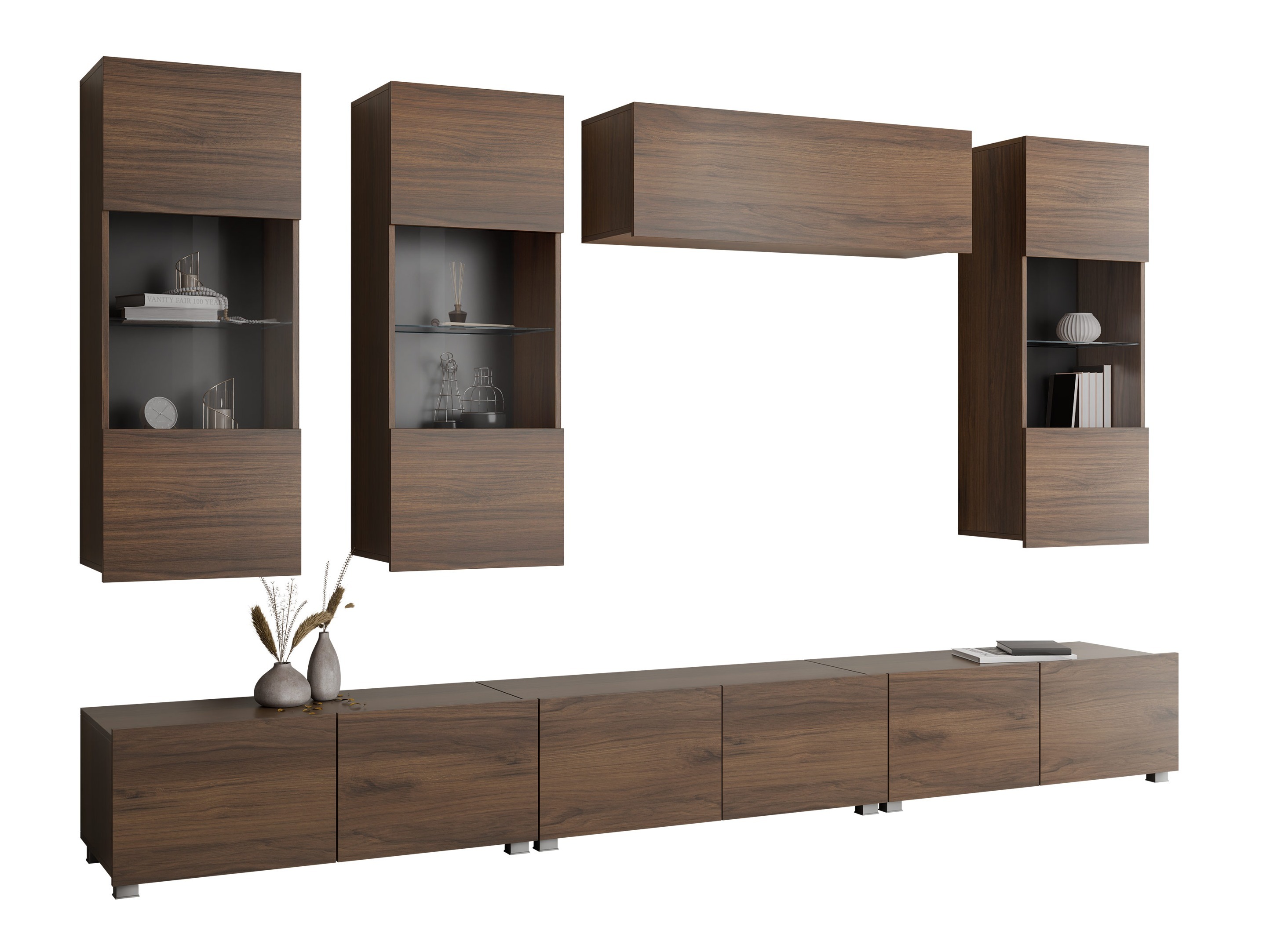 Woonkamerset Remus XI (Notenhout)