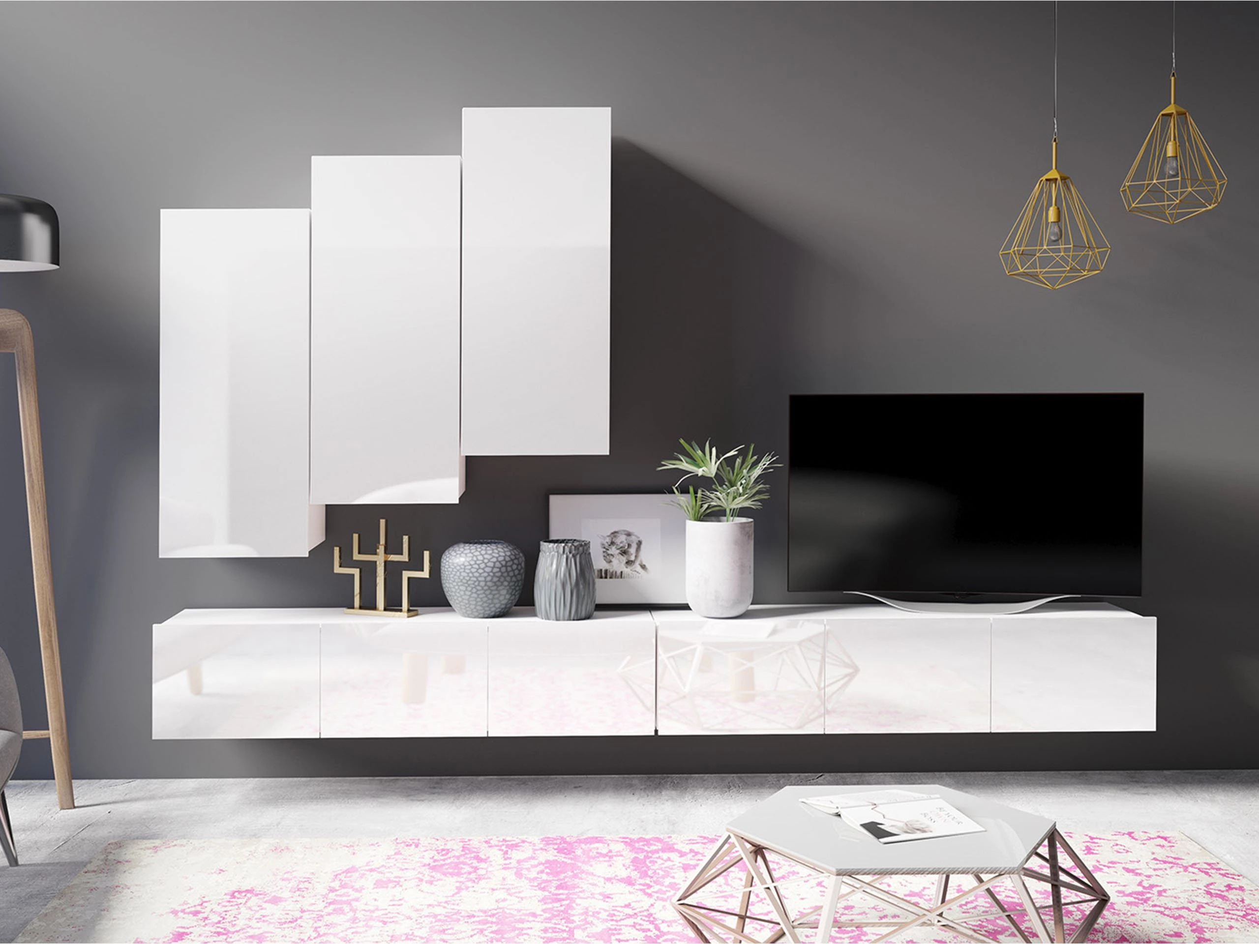 Woonkamerset Tivdalu 131 (Wit)