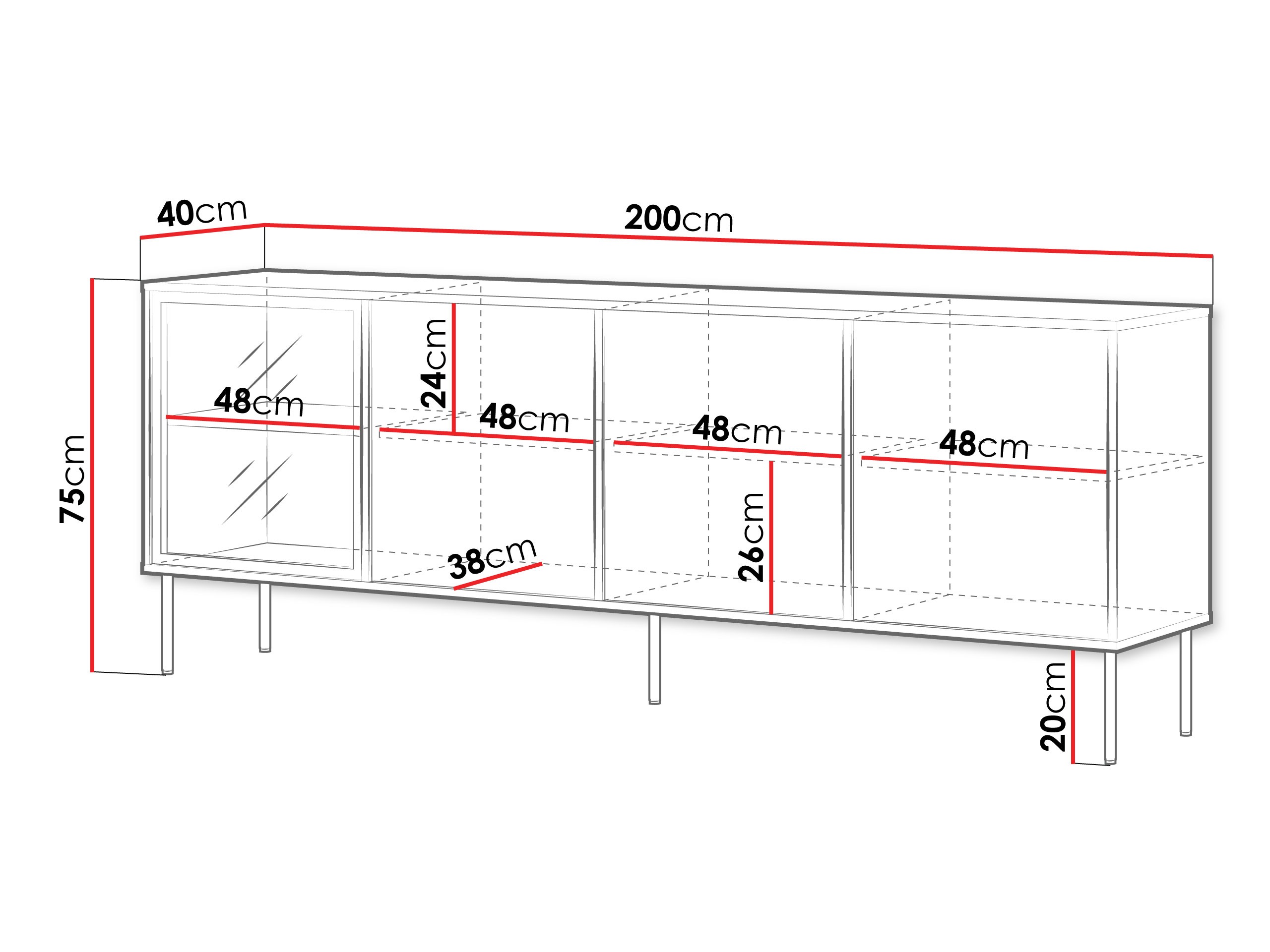 Dressoir Merevai 102 (Kasjmier)