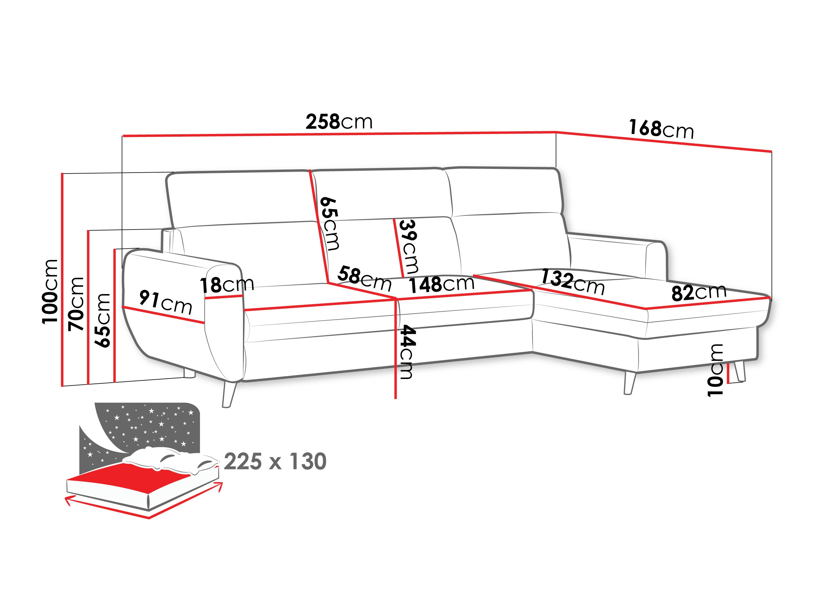 Hoekbank Temple 132 (Cruz 35)