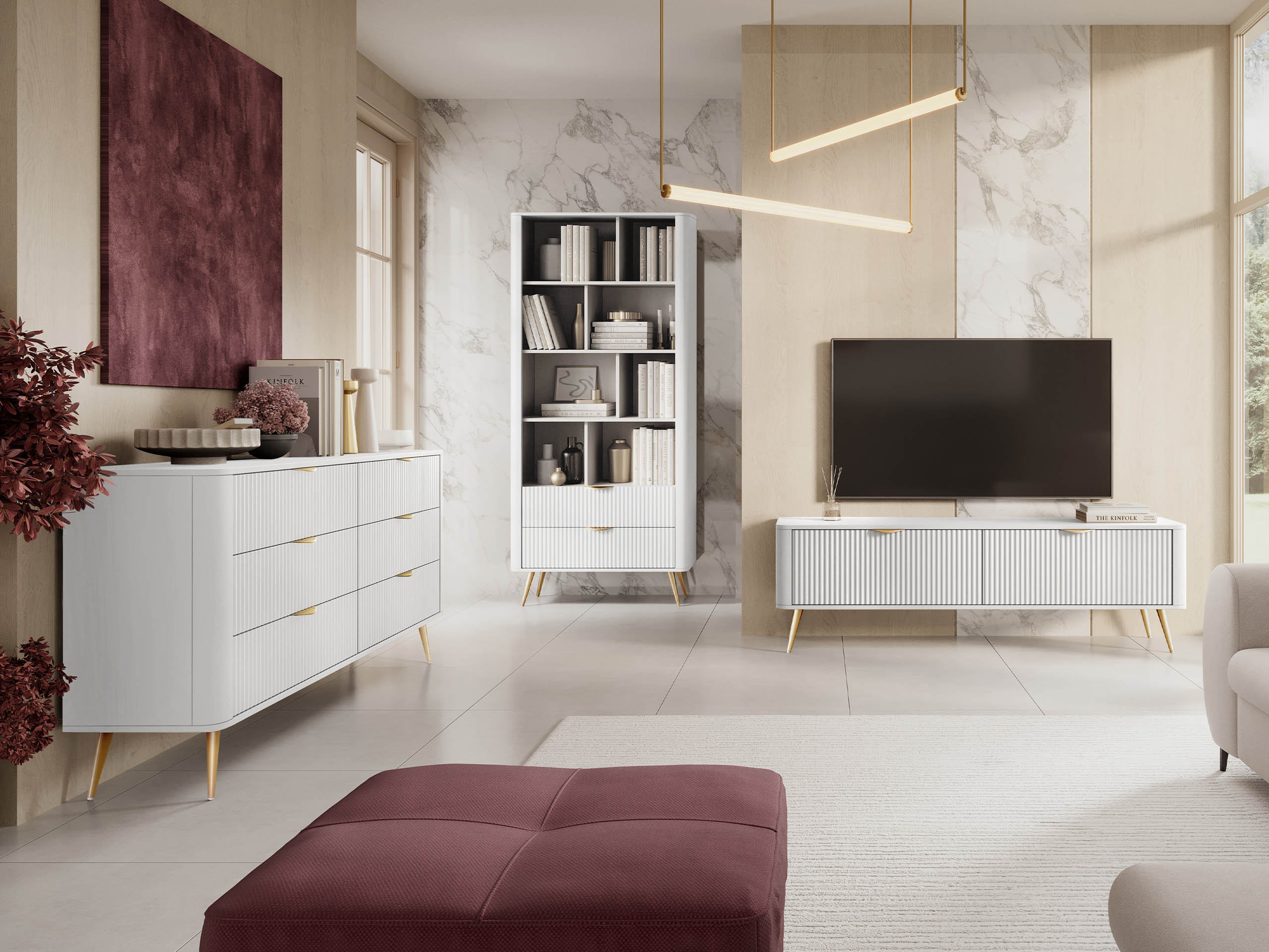 Woonkamerset Ioca II (Wit)