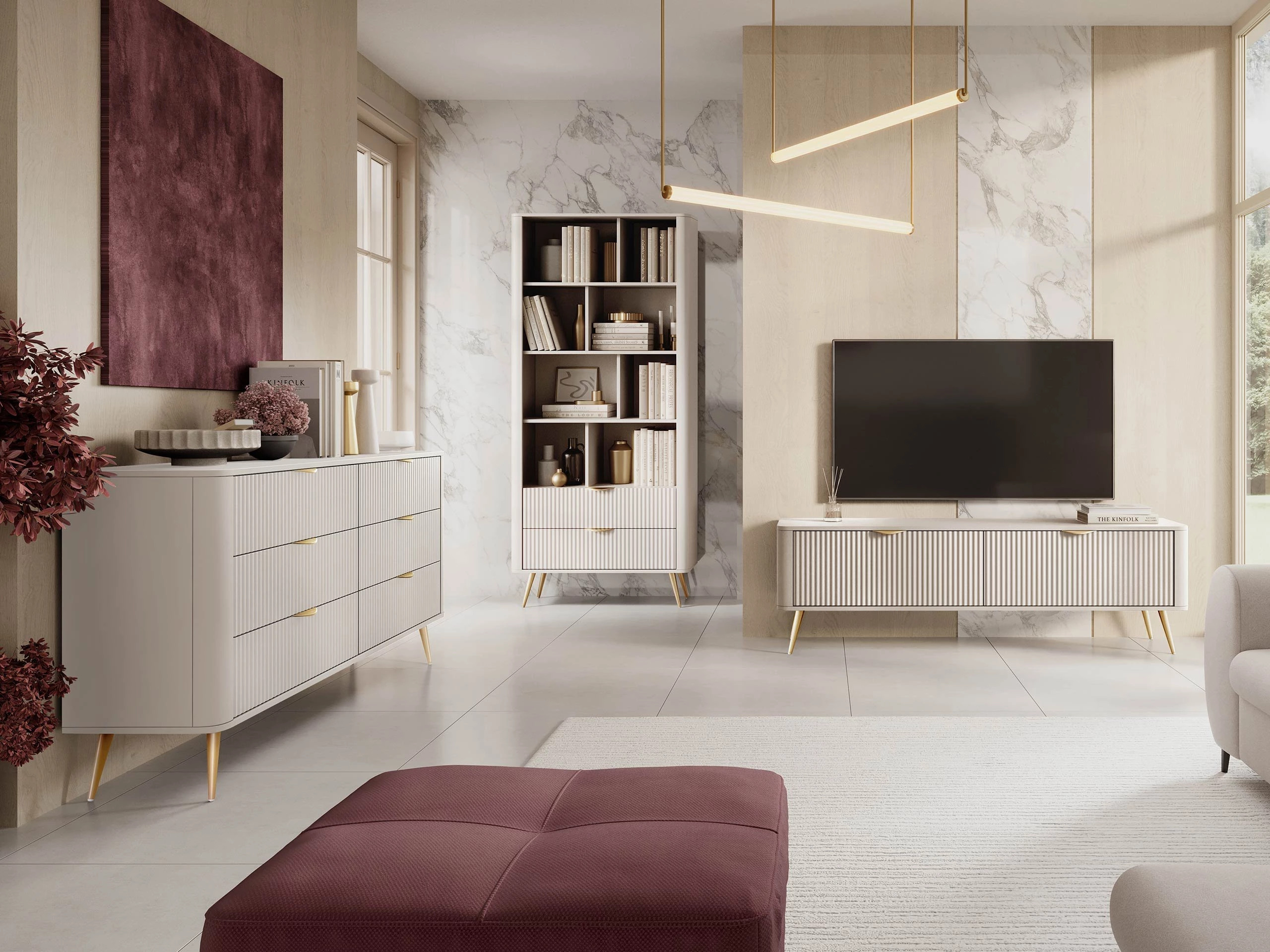 Woonkamerset Lectum II (Beige)