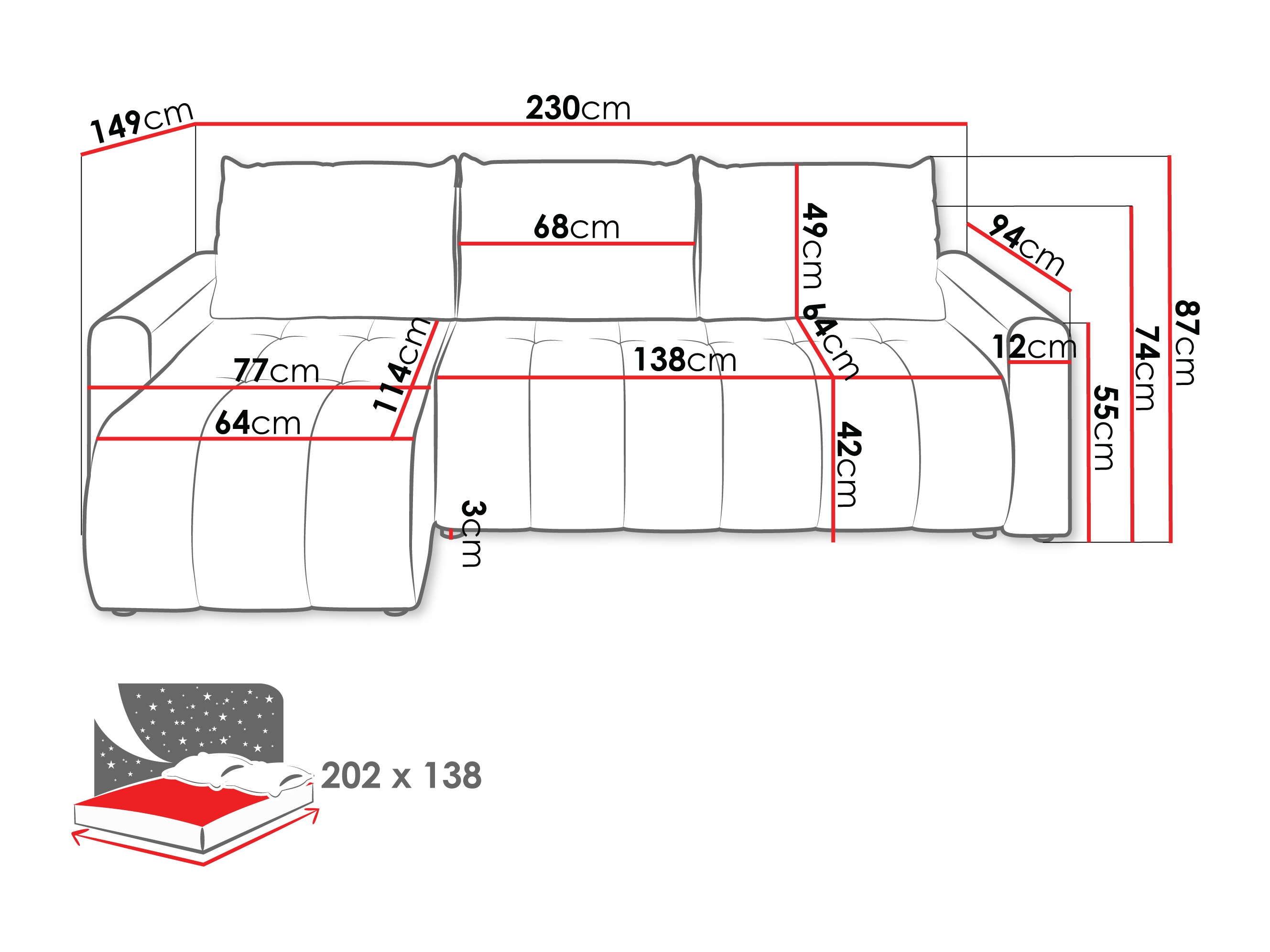 Hoekbank Specio (Polo 872)