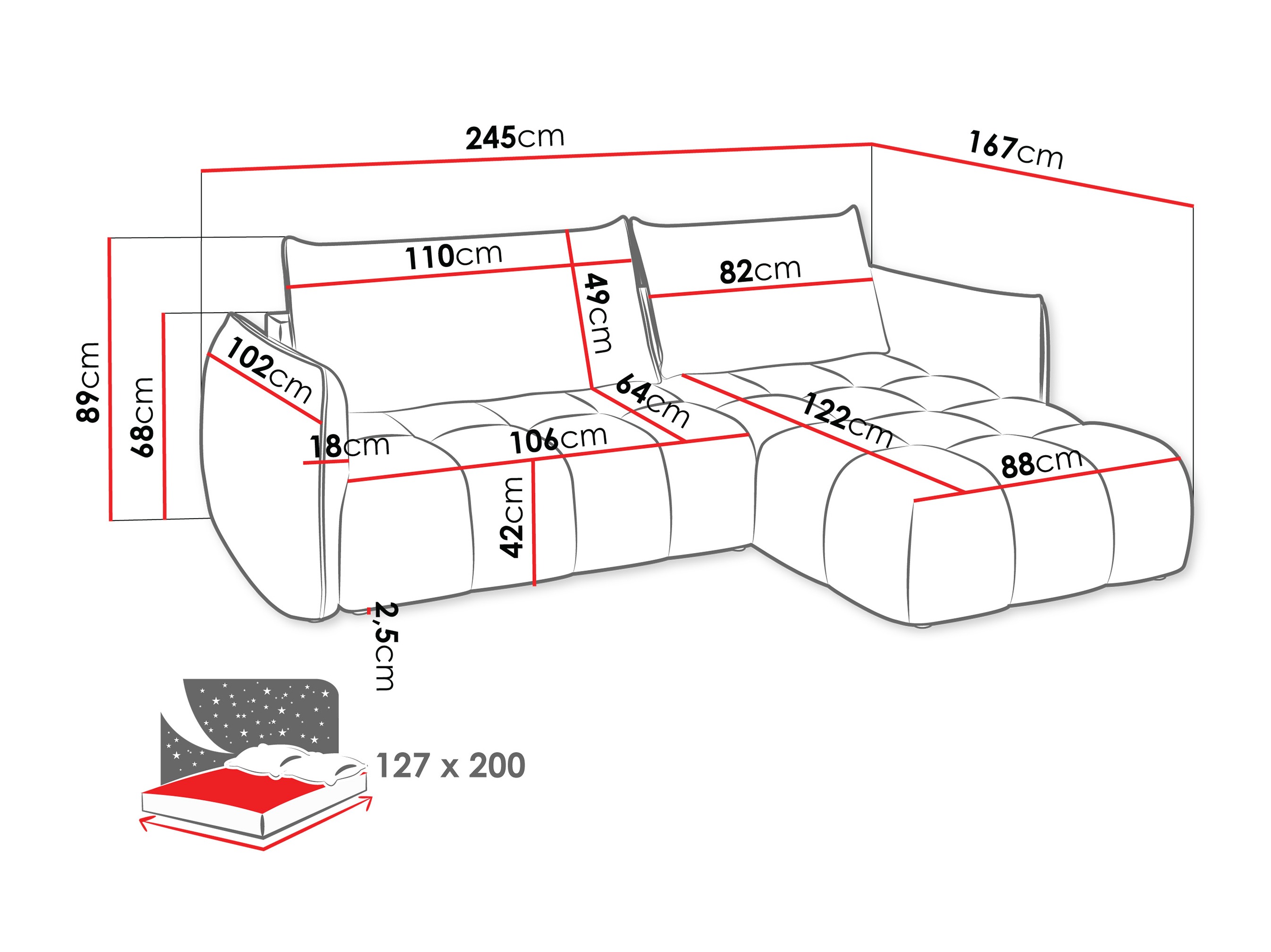 Hoekbank Naturis (Lumo 65)