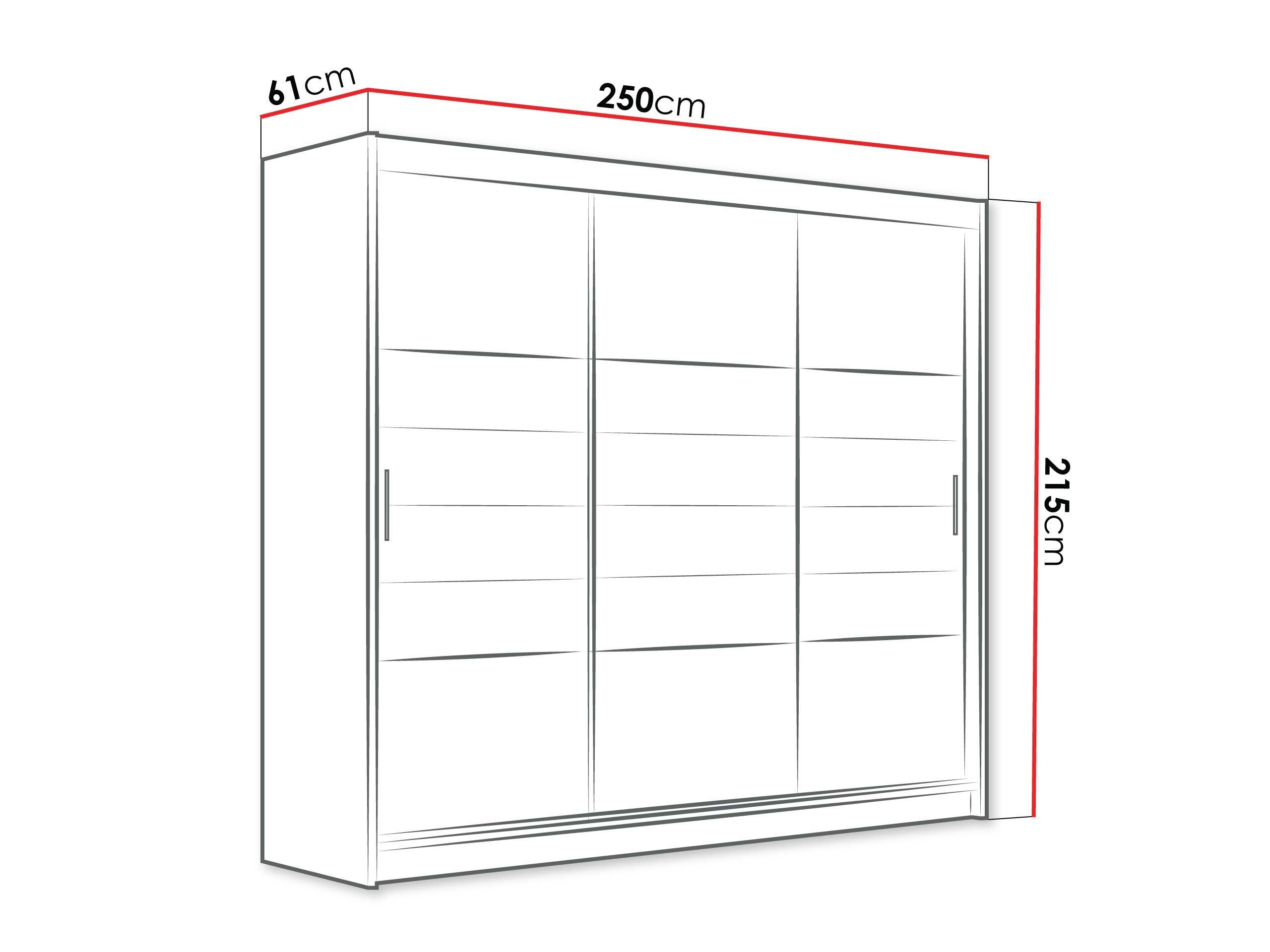 Kledingkast Honolulu 102 (Grafiet)