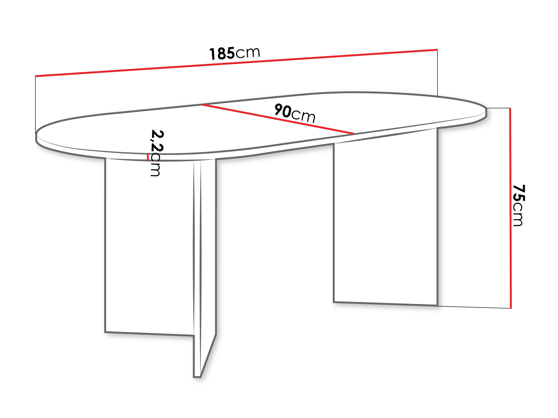 Tafel Comfivo Fungus (Beige)