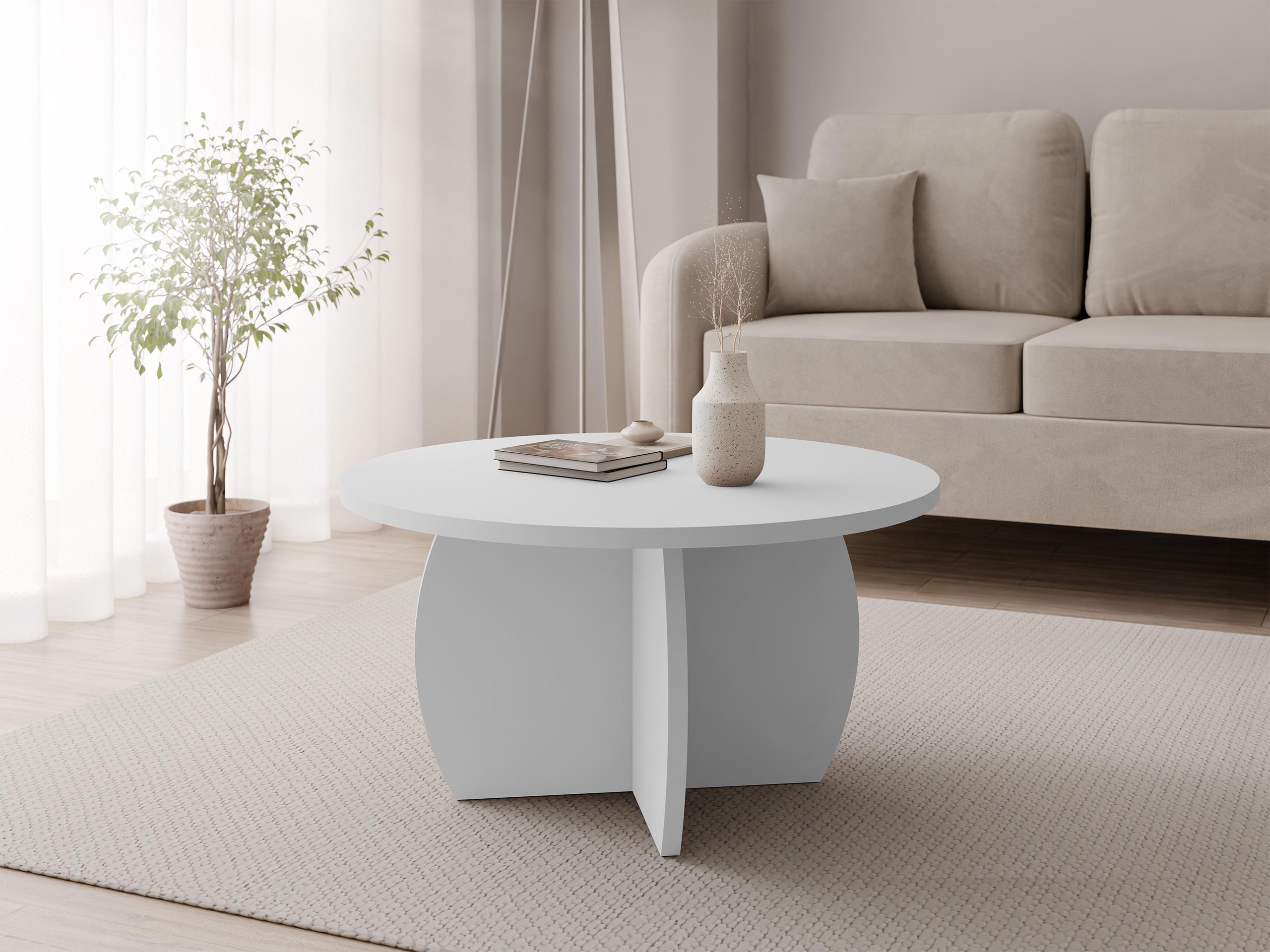 Salontafel Comfivo Pagas (Wit)