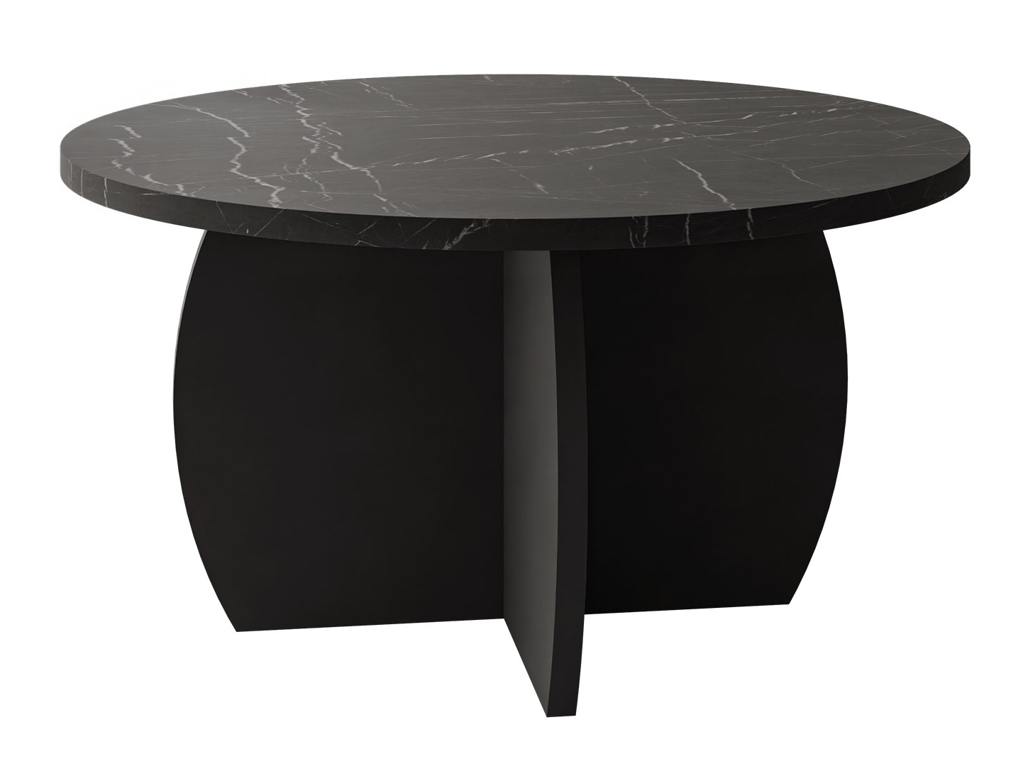Salontafel Comfivo Pagas (Zwart marmer + Zwart)