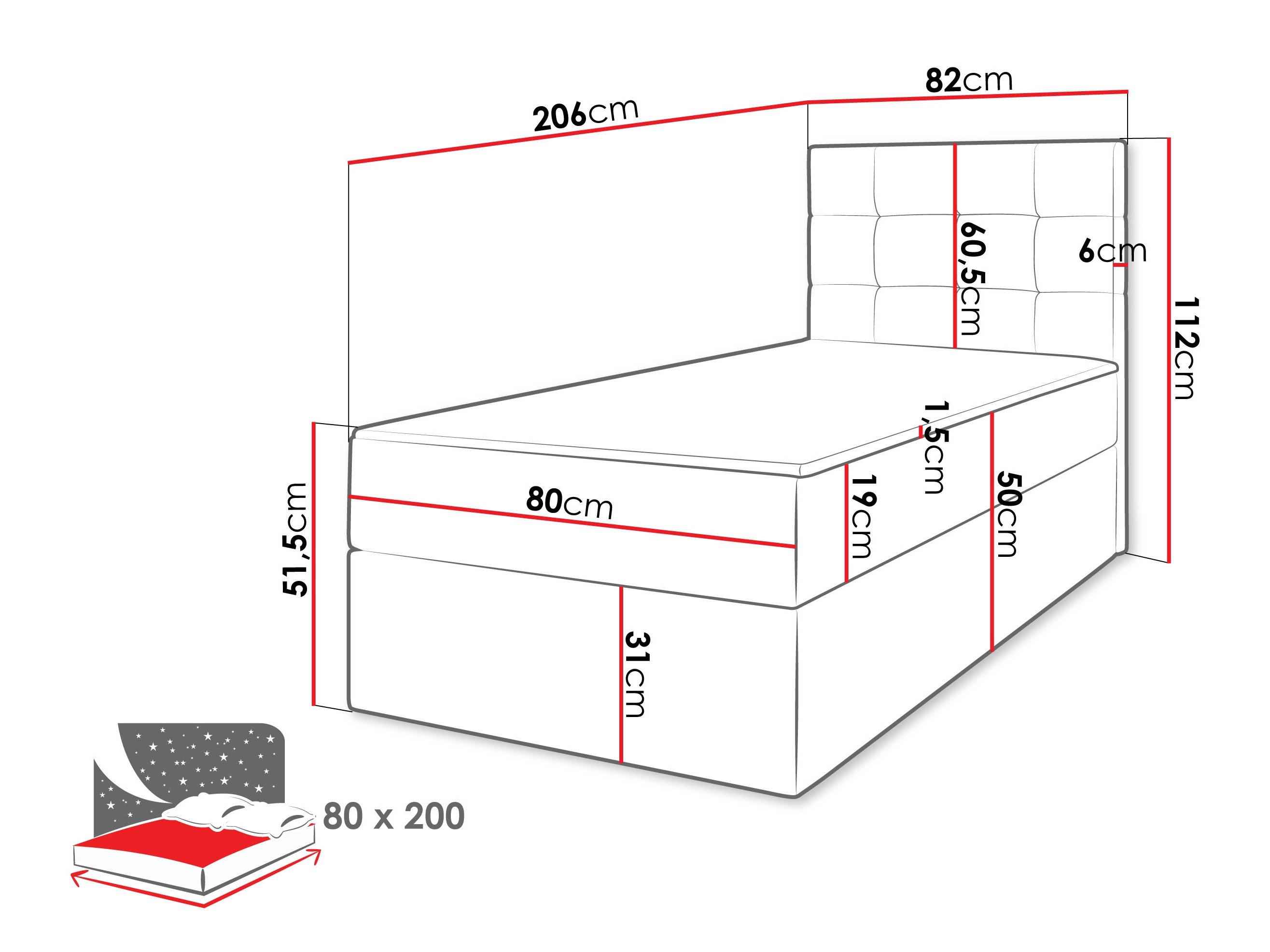 Boxspring Comfivo Osculum II (Lambi 03)