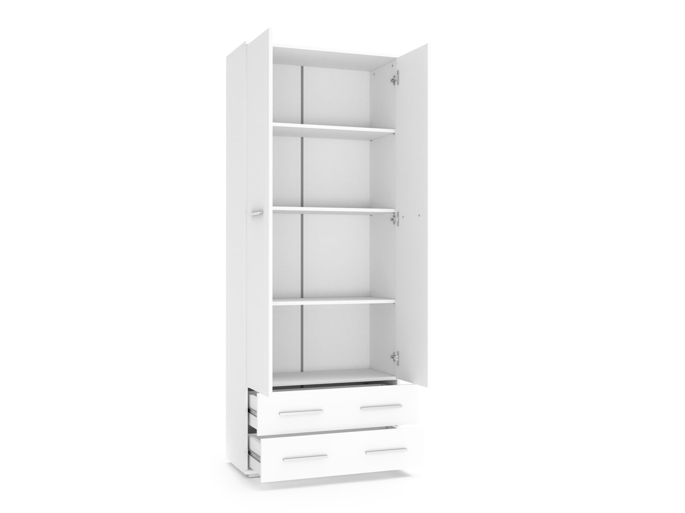 Boekenkast Cirveso 107 (Sonoma eik + Glanzend wit)