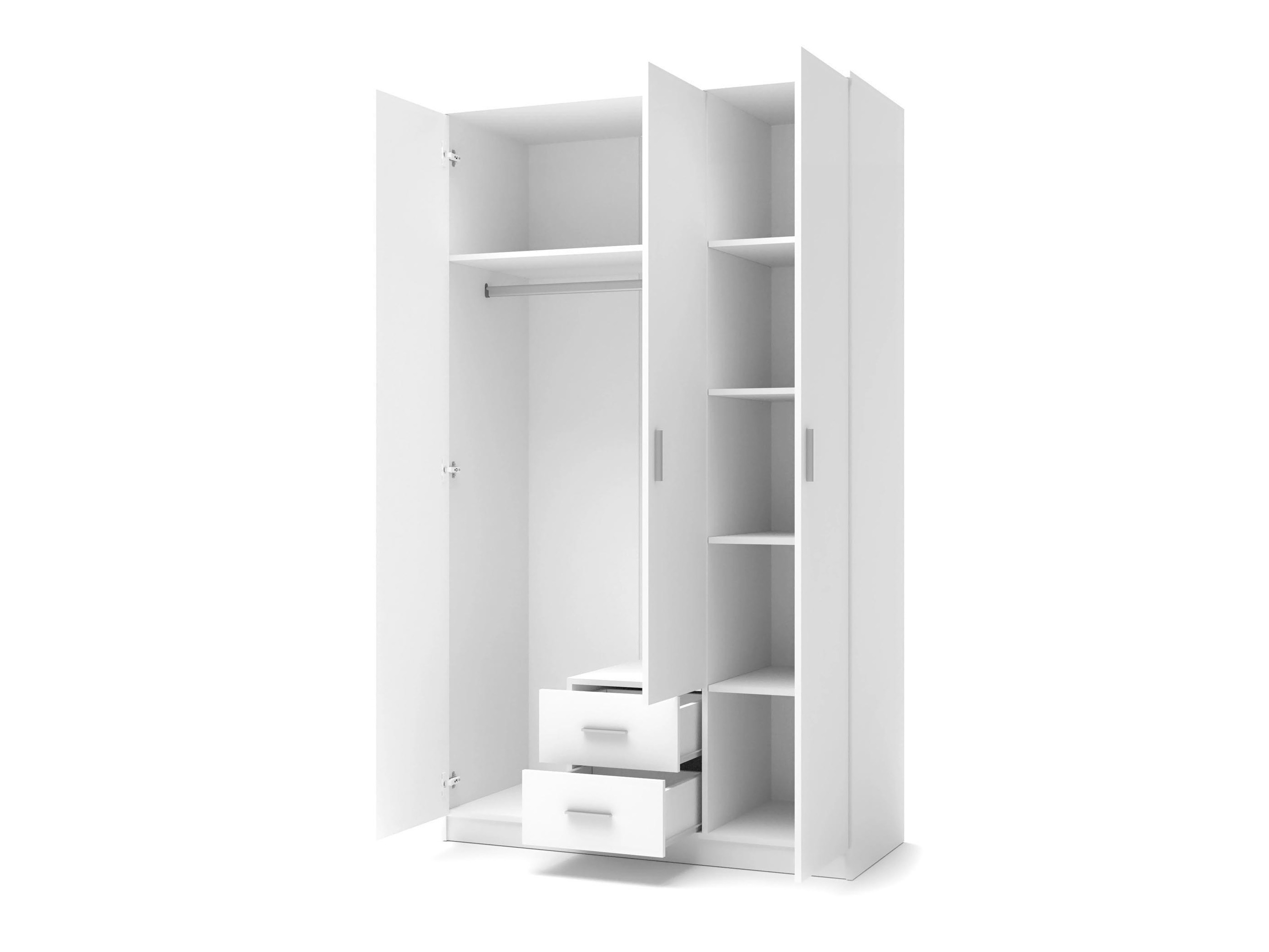 Kledingkast Cirveso 113 (Sonoma eik + Glanzend wit)