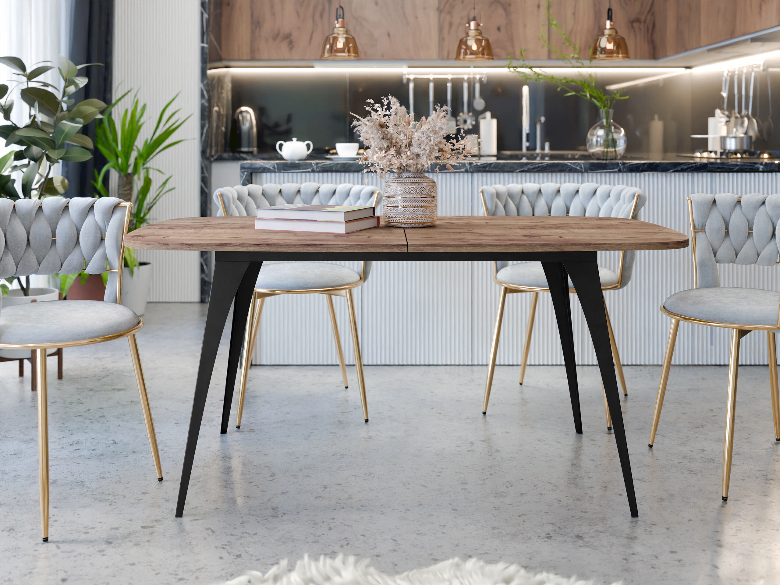 Tafel Oswego 131 (Ambachtelijke gouden eik)