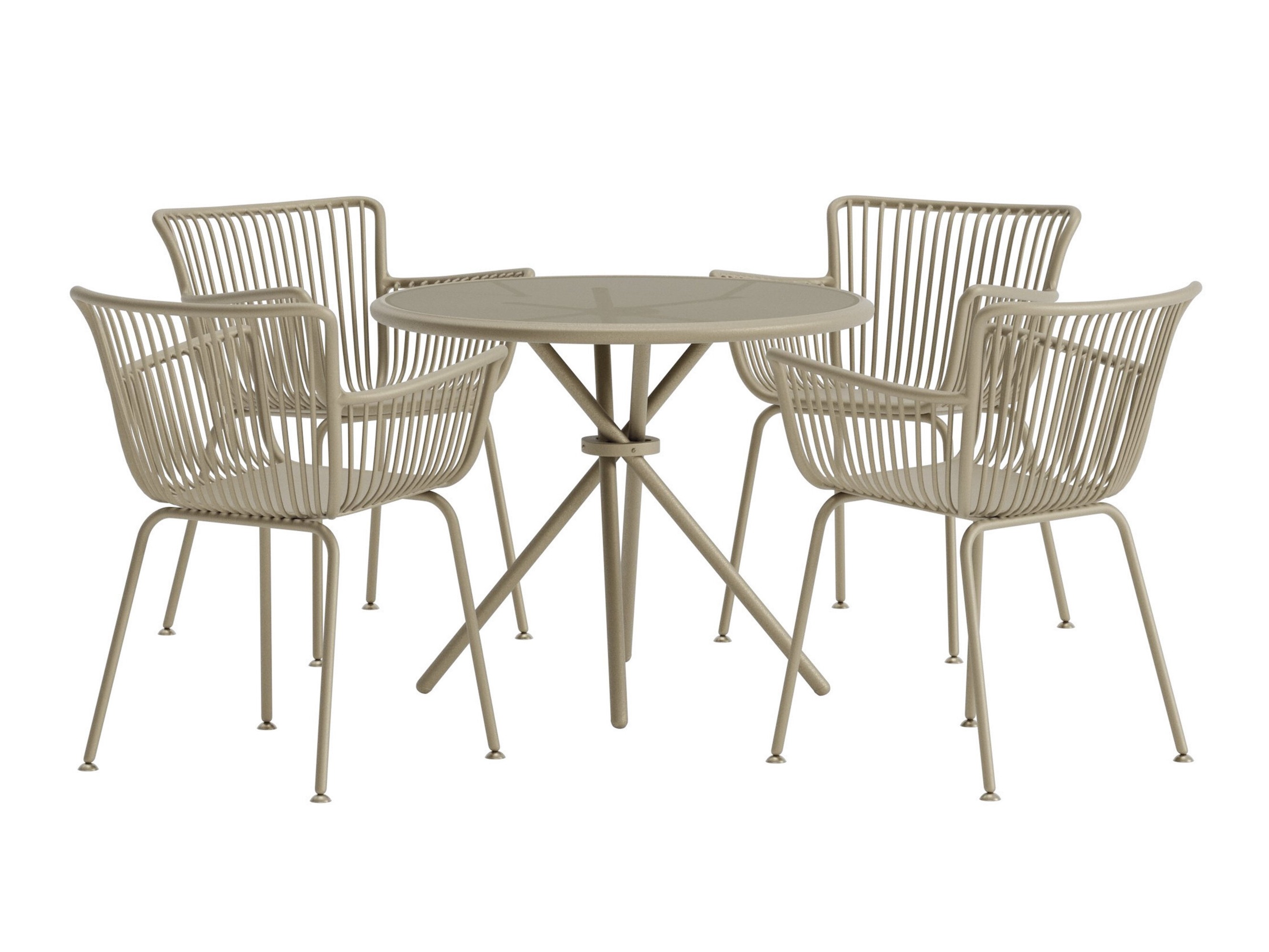 Tafel en stoelen set Dallas 5163