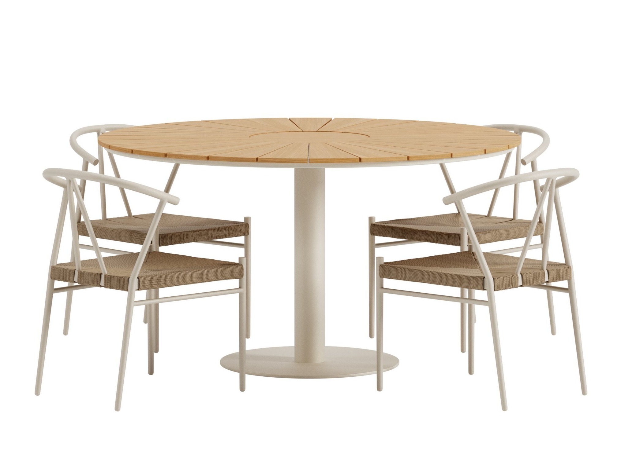 Tafel en stoelen set Dallas 5167