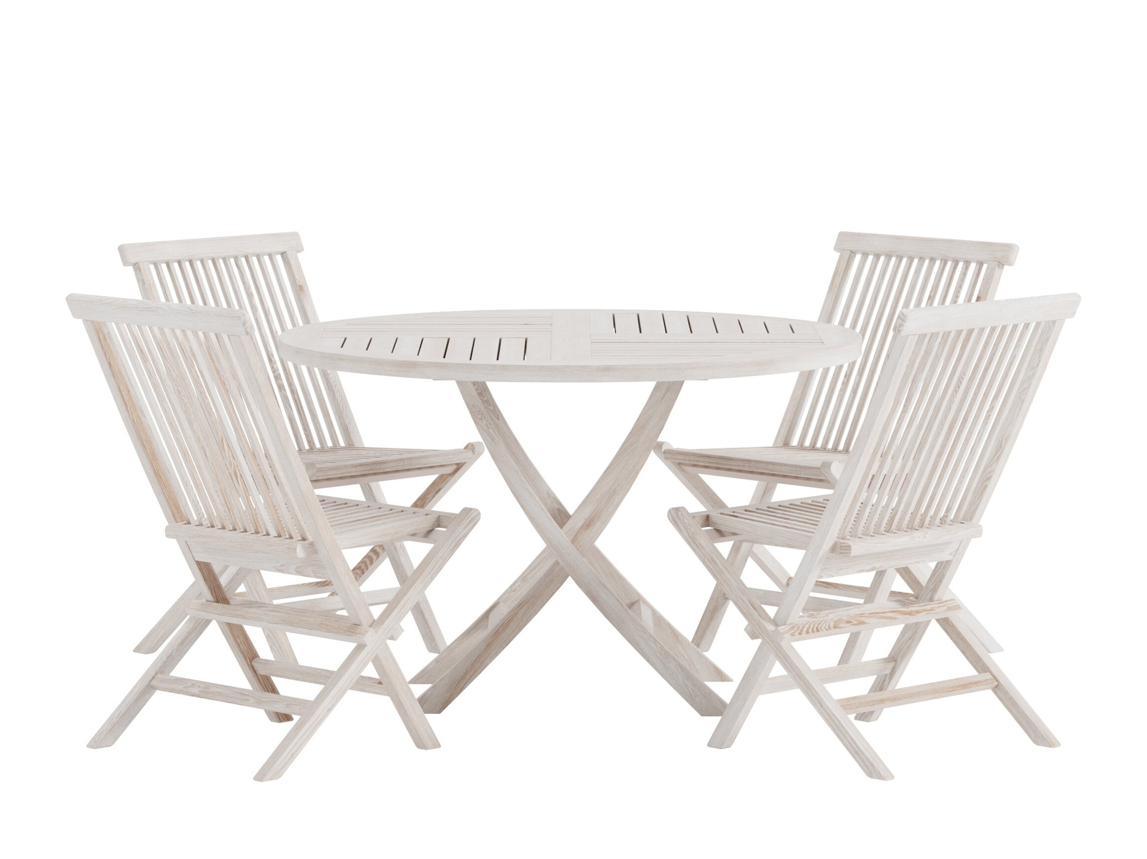 Tafel en stoelen set Nunova 145 (Licht hout)