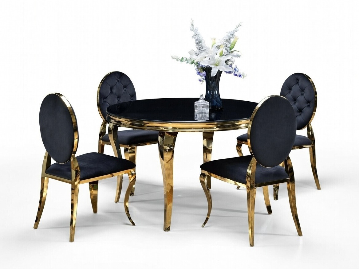 Eetkamerset Houston 1828 (Zwart)