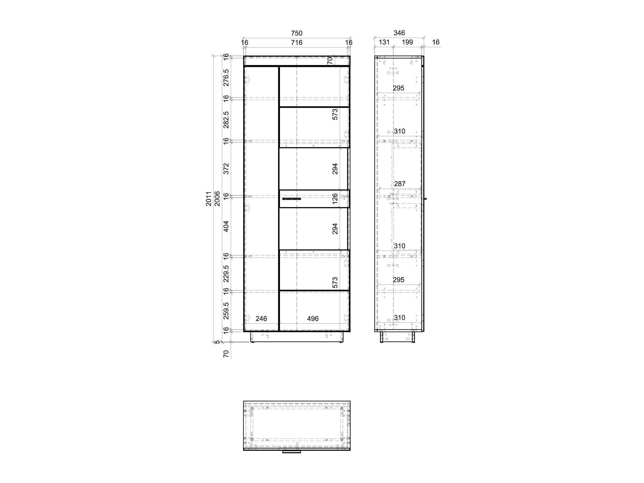 Boekenkast Balelbu 105