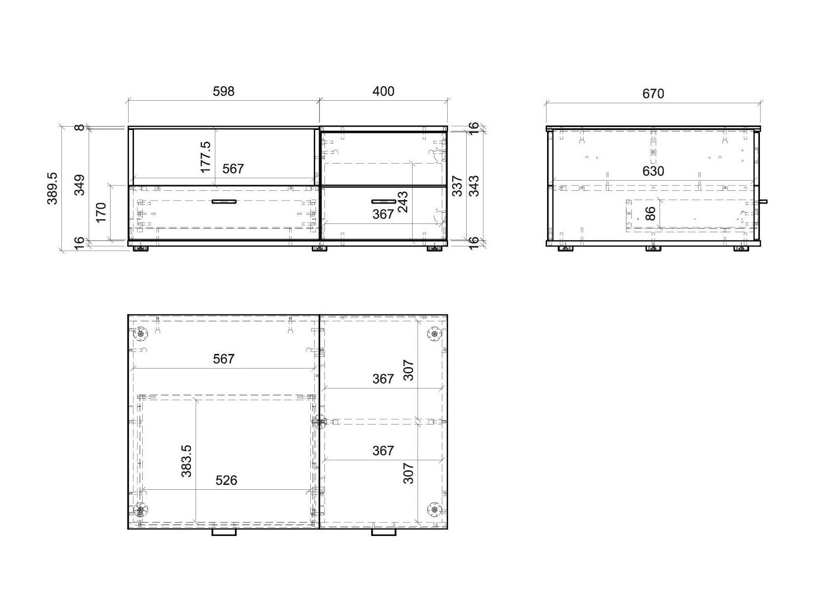 Salontafel Alnue 106