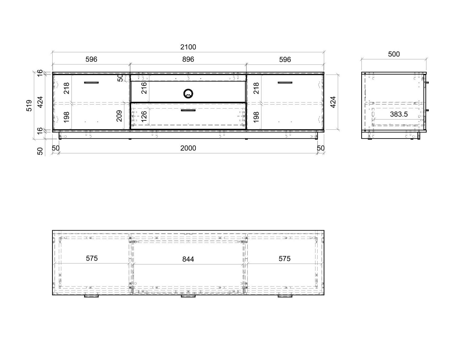 TV-meubel Salsalo 100