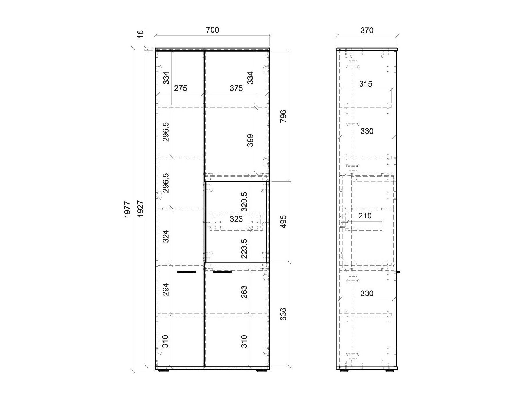 Boekenkast Salsalo 105