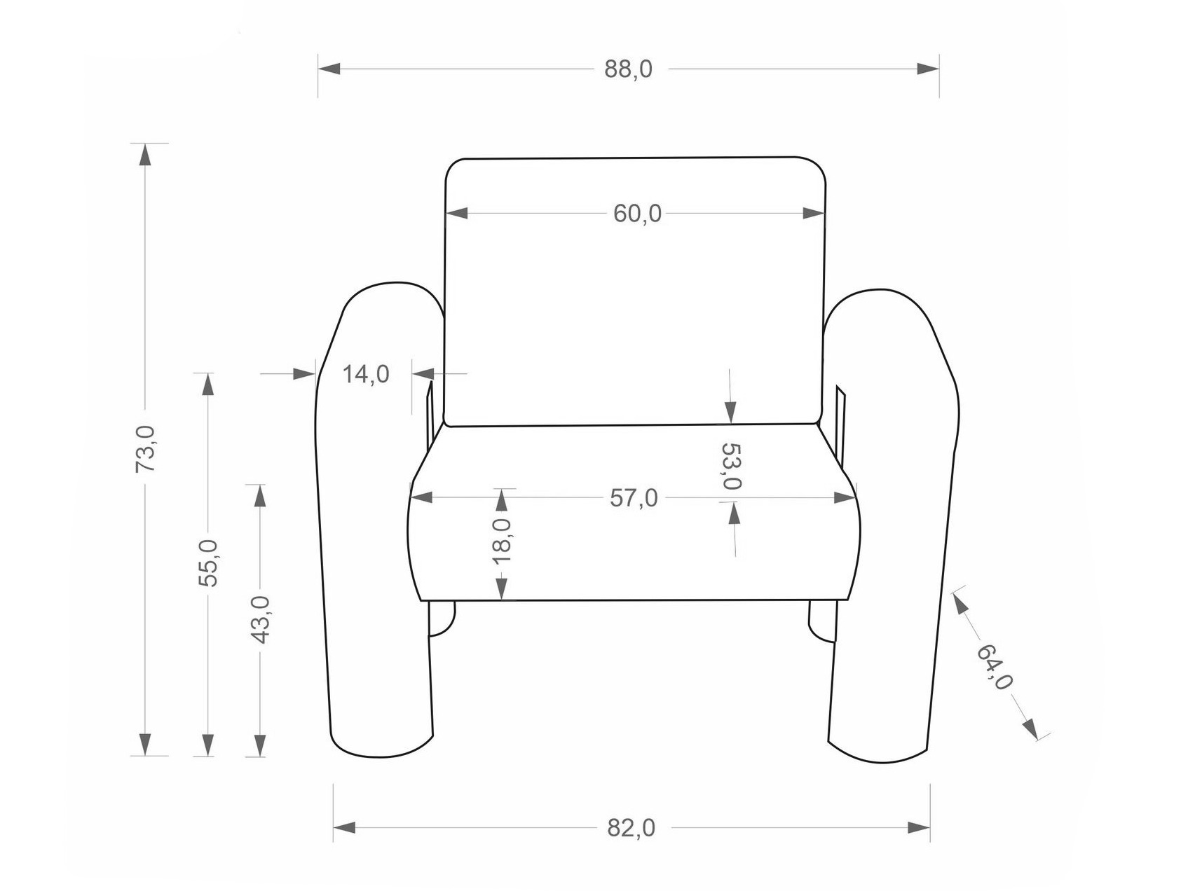 Fauteuil Houston 2111