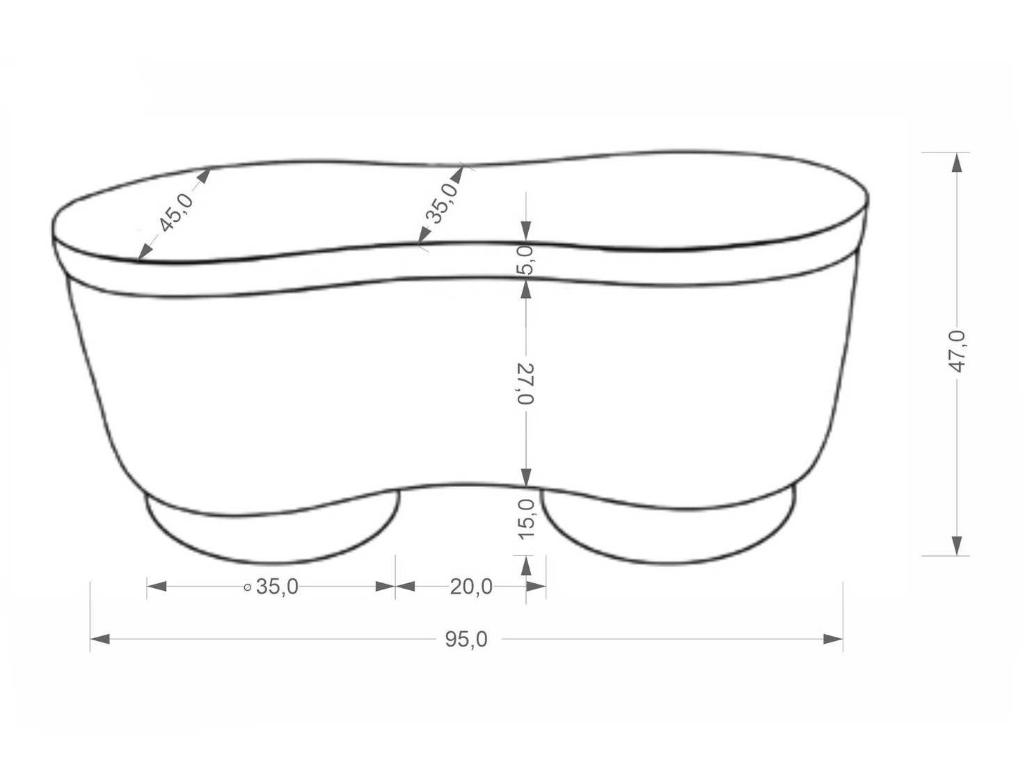 Gestoffeerde bank Houston 2110 (Beige)