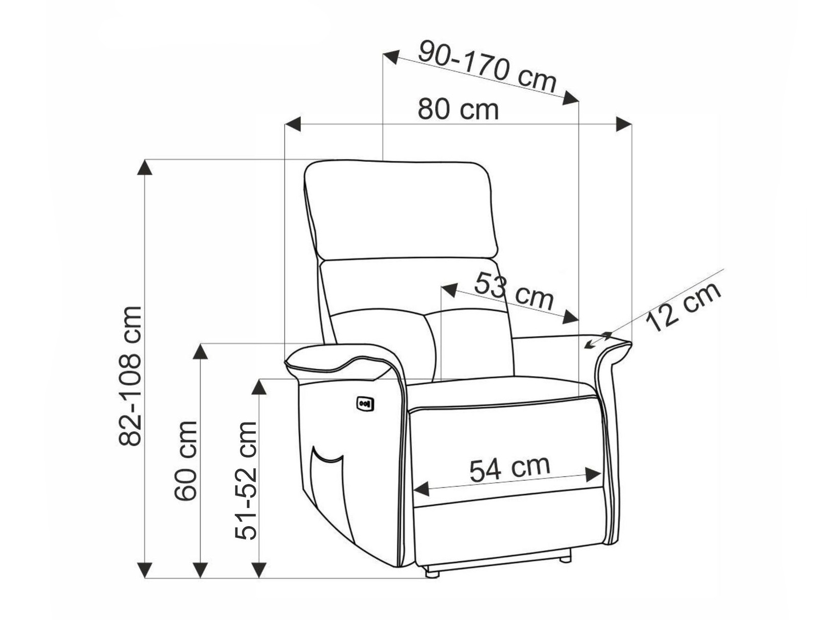 Relaxfauteuil Houston 1979 (Grijs)