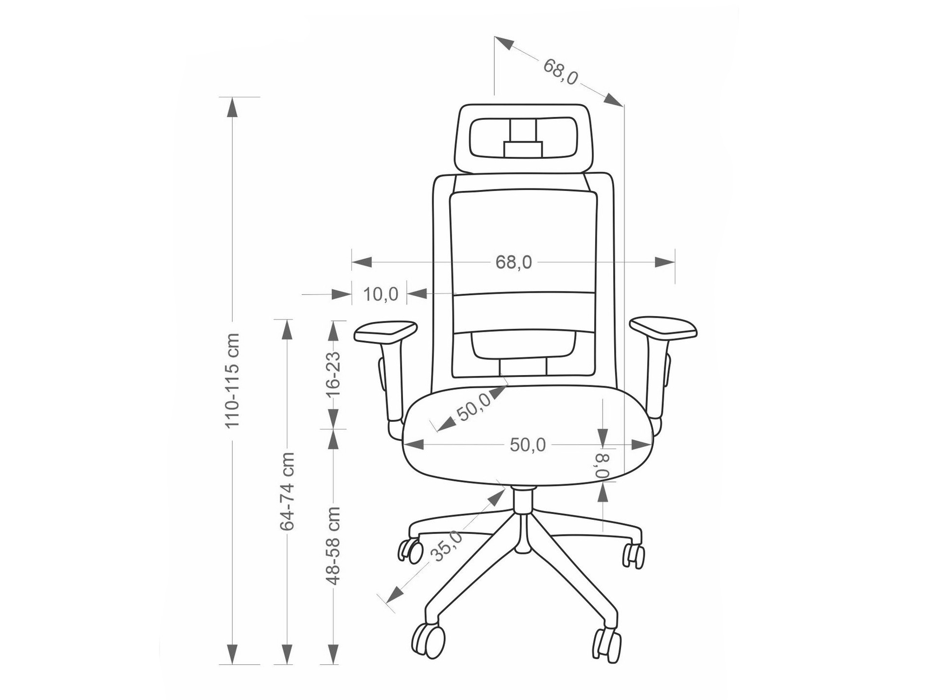 Bureaustoel Houston 2113