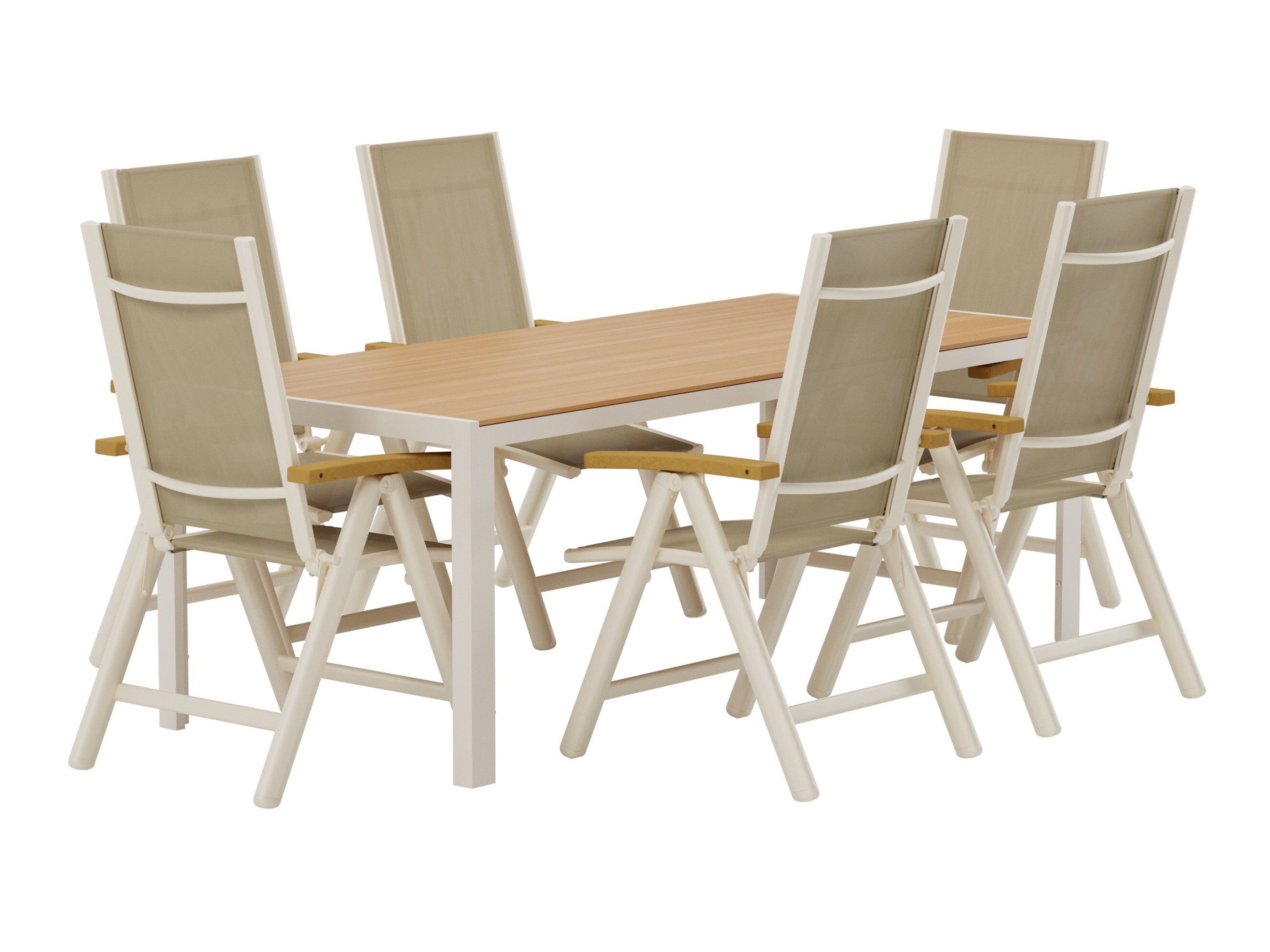 Tafel en stoelen set Dallas 5205