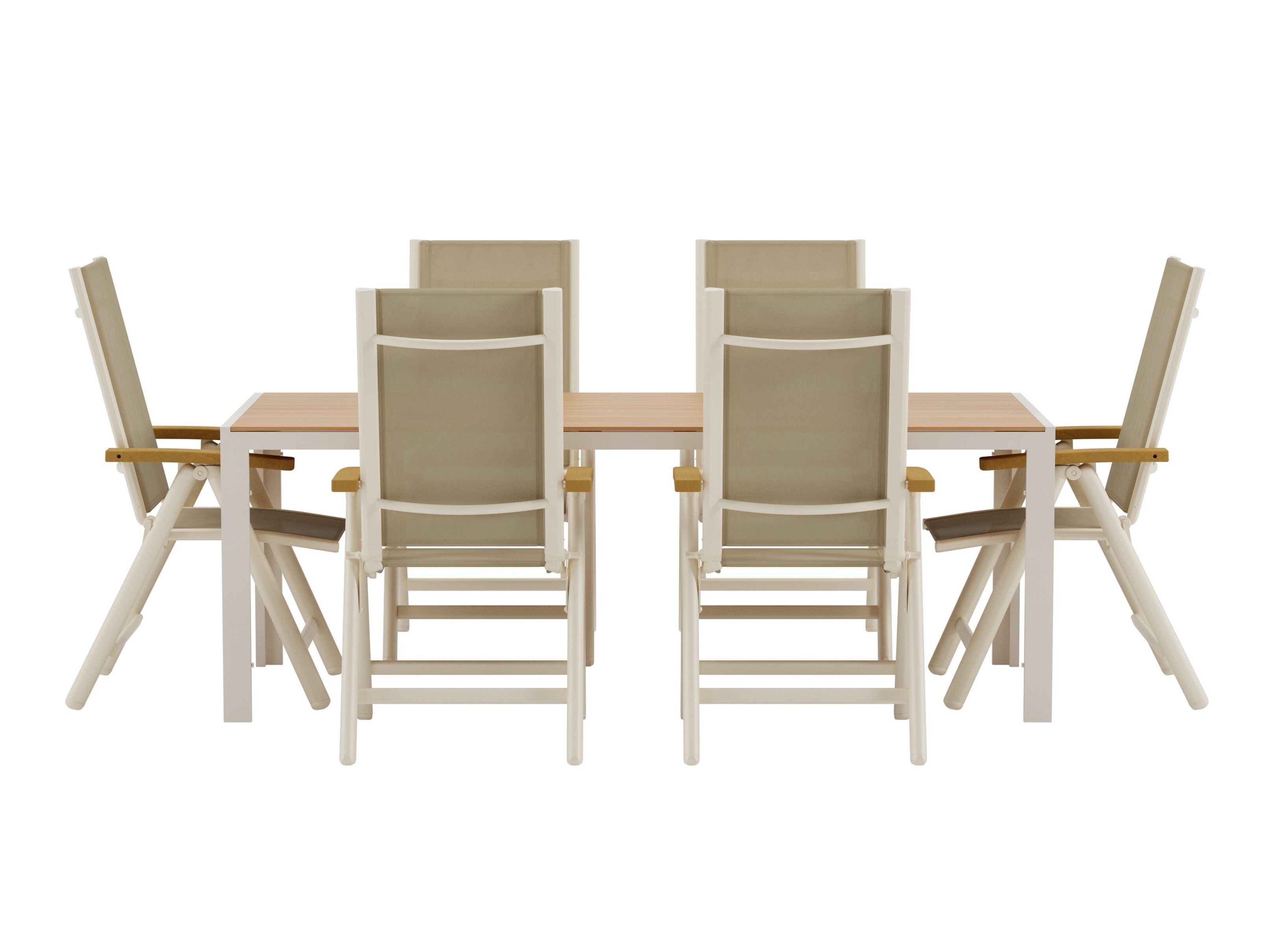 Tafel en stoelen set Dallas 5205