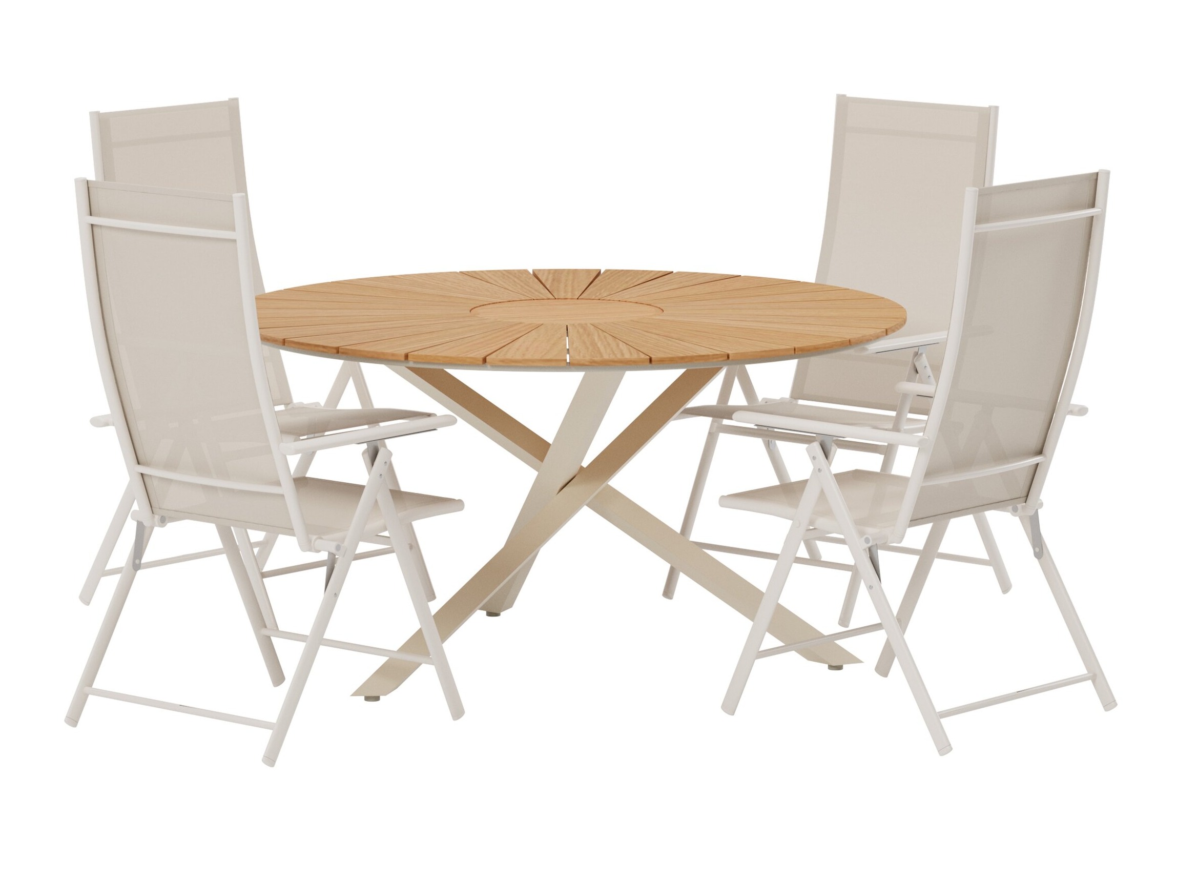 Tafel en stoelen set Dallas 5209